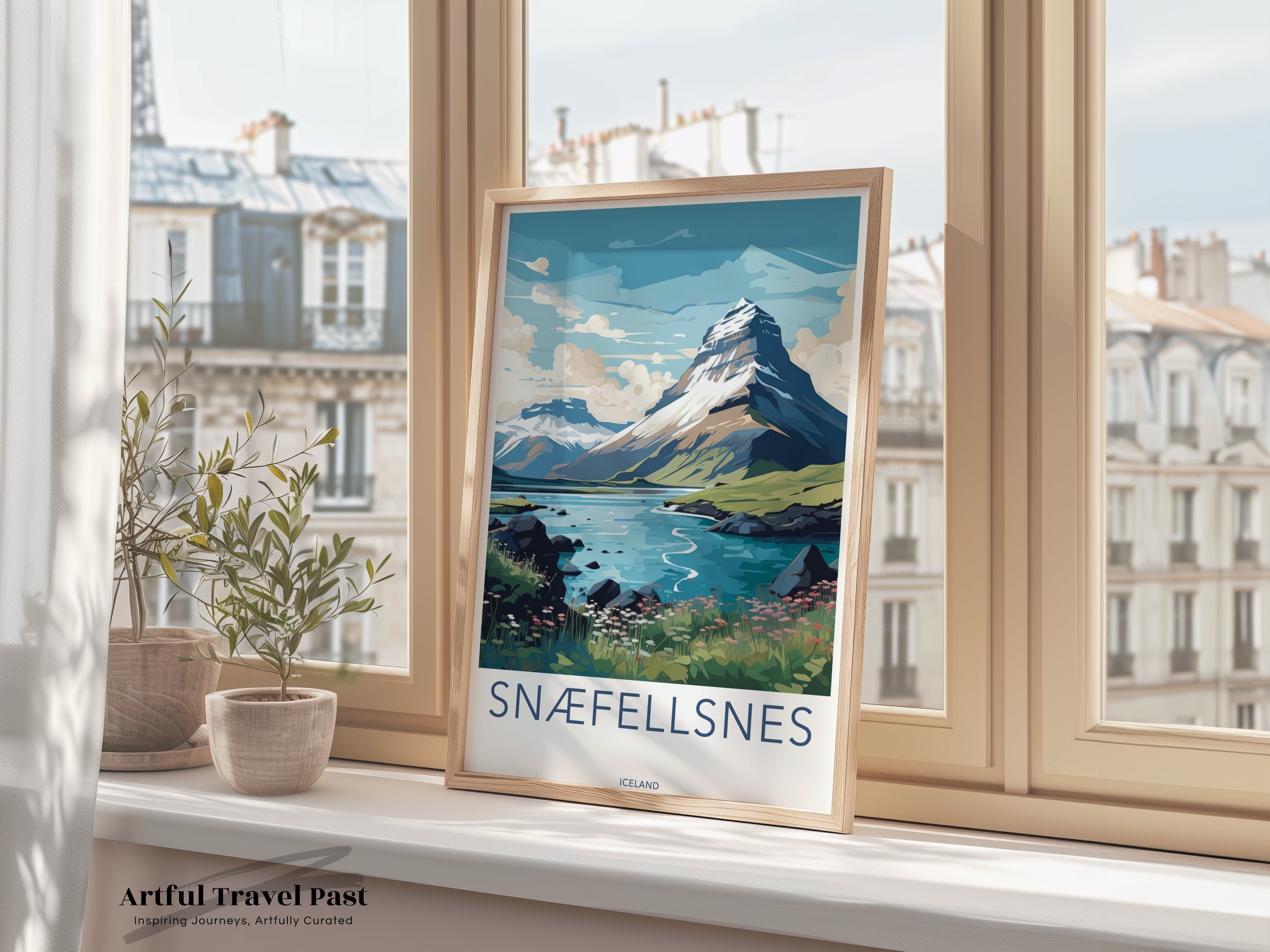 Snaefellsnes Iceland Wall Art, Scenic Landscape Print, Stunning Nature Decor, Nordic Art Poster, Travel Inspired Artwork