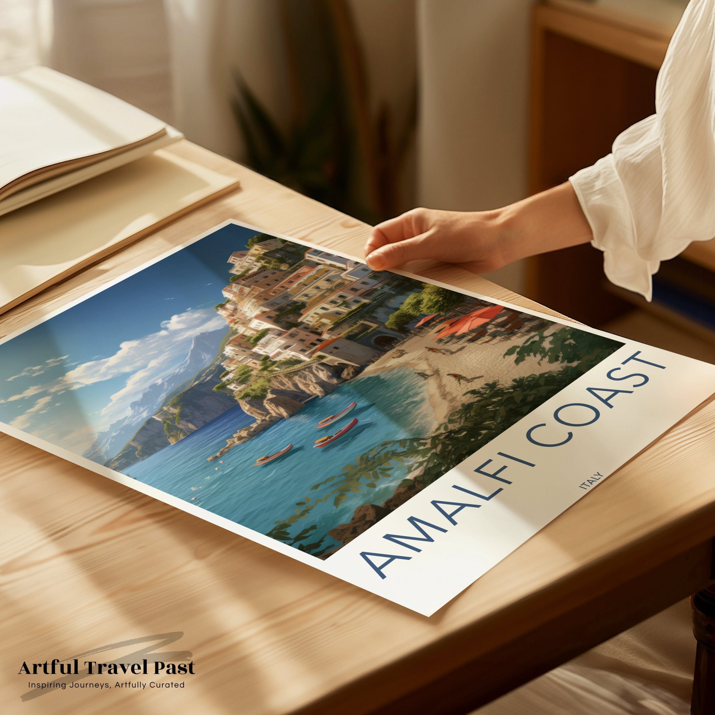 Wall Art Amalfi Coast Poster | Italy Wall Art | Europe Decor