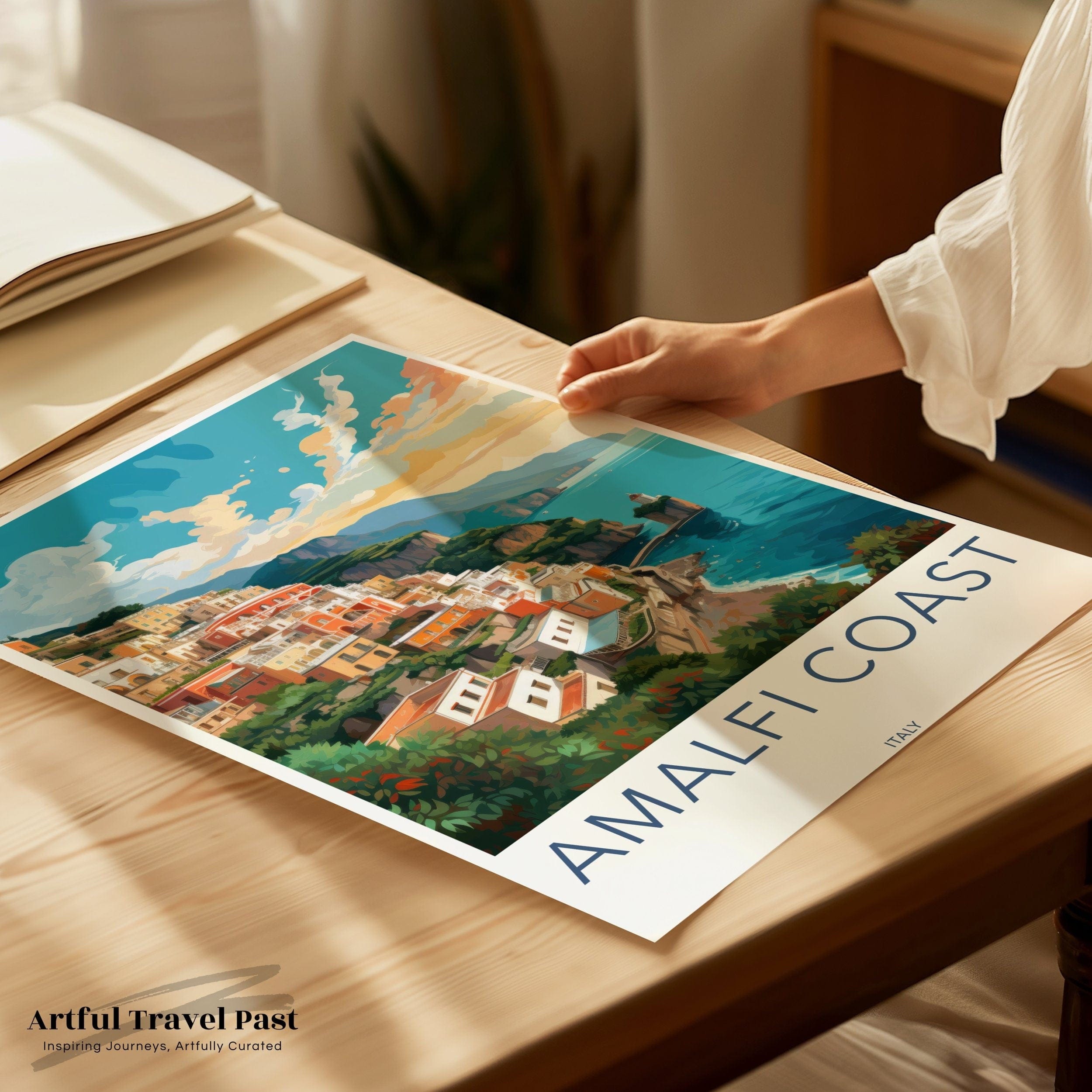 Wall Art Amalfi Coast Poster | Italy Wall Art | Europe Decor