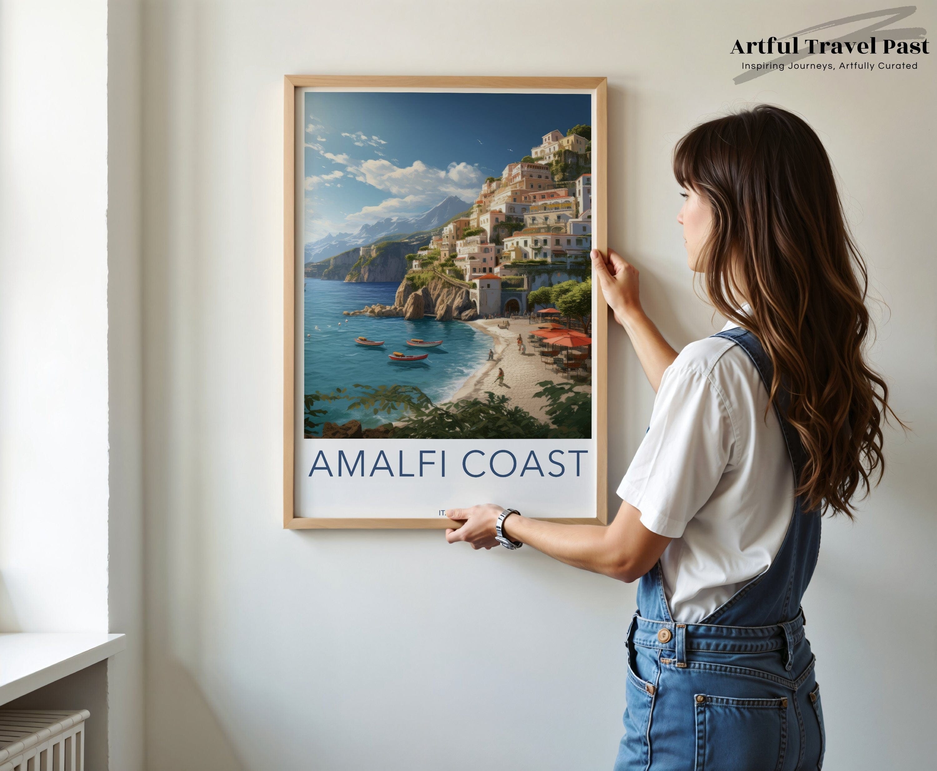 Wall Art Amalfi Coast Poster | Italy Wall Art | Europe Decor