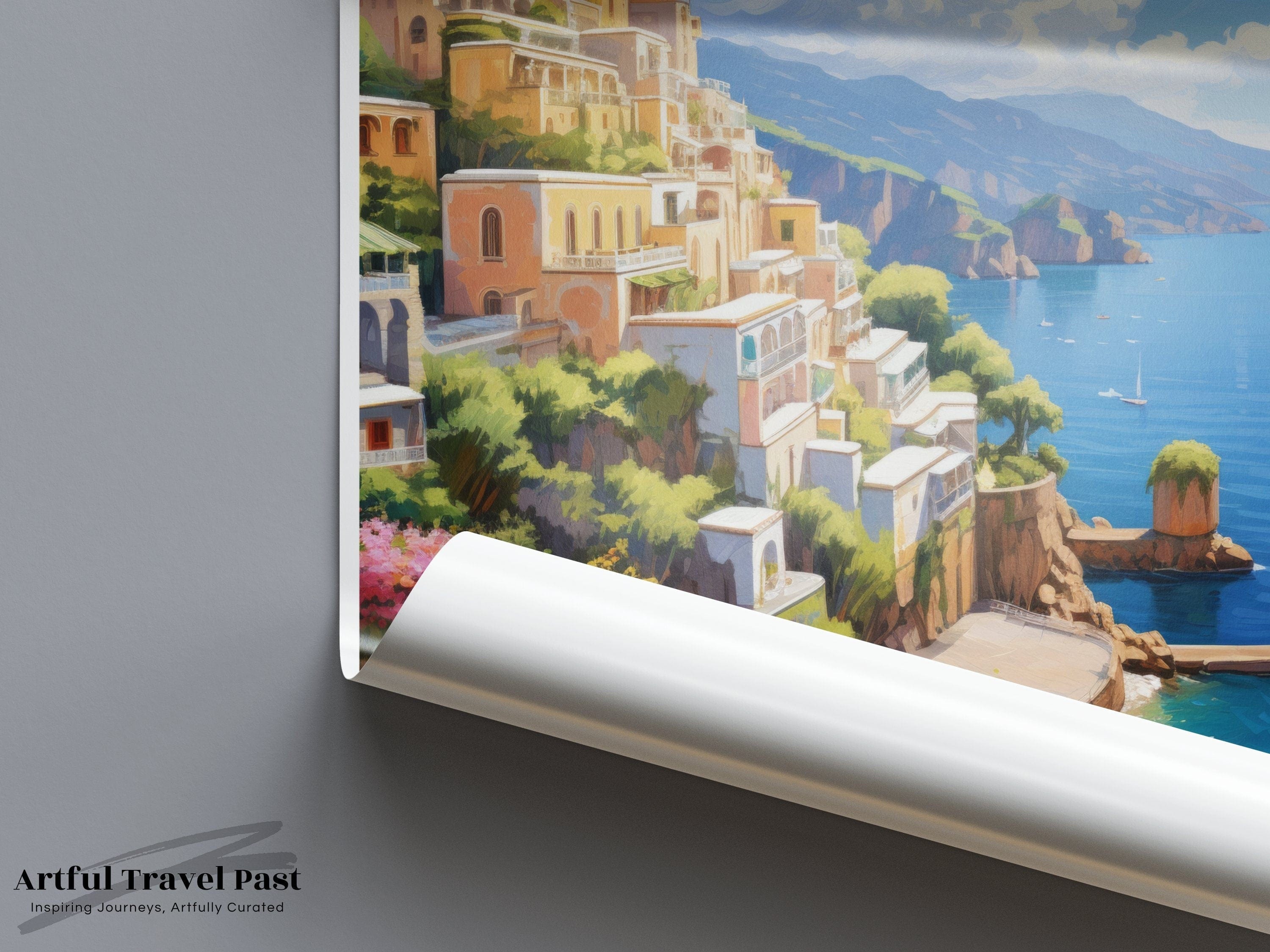 Wall Art Amalfi Coast Poster | Italian Riviera | Italy Wall Art