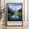 Lake Matheson Wall Art Print, New Zealand Landscape Poster, Mountain Reflection Decor, Nature Photography, Home Office Decoration