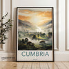 Cumbria England Scenic Wall Art, Nature Landscape Print, Beautiful Sunrise, Misty Hills, Home Decor, Gift for Nature Lovers