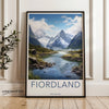 Fiordland New Zealand Wall Art, Beautiful Landscape Print, Scenic Nature Decor, Mountain and River Artwork, Home or Office Decor