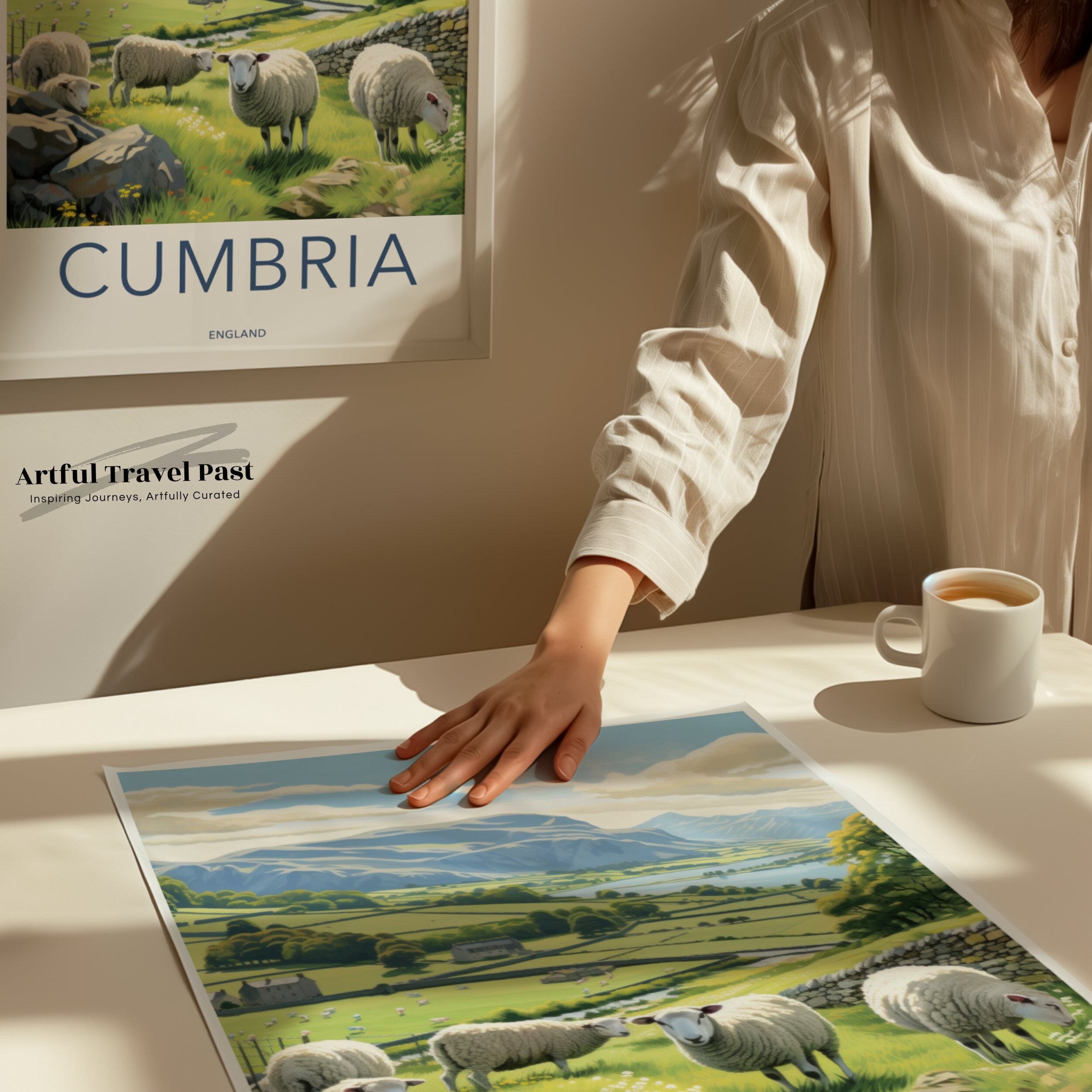 Beautiful Cumbria Wall Art, Stunning Countryside Artwork, Perfect for Home Decor, Captivating Landscape Print, Scenic View Poster