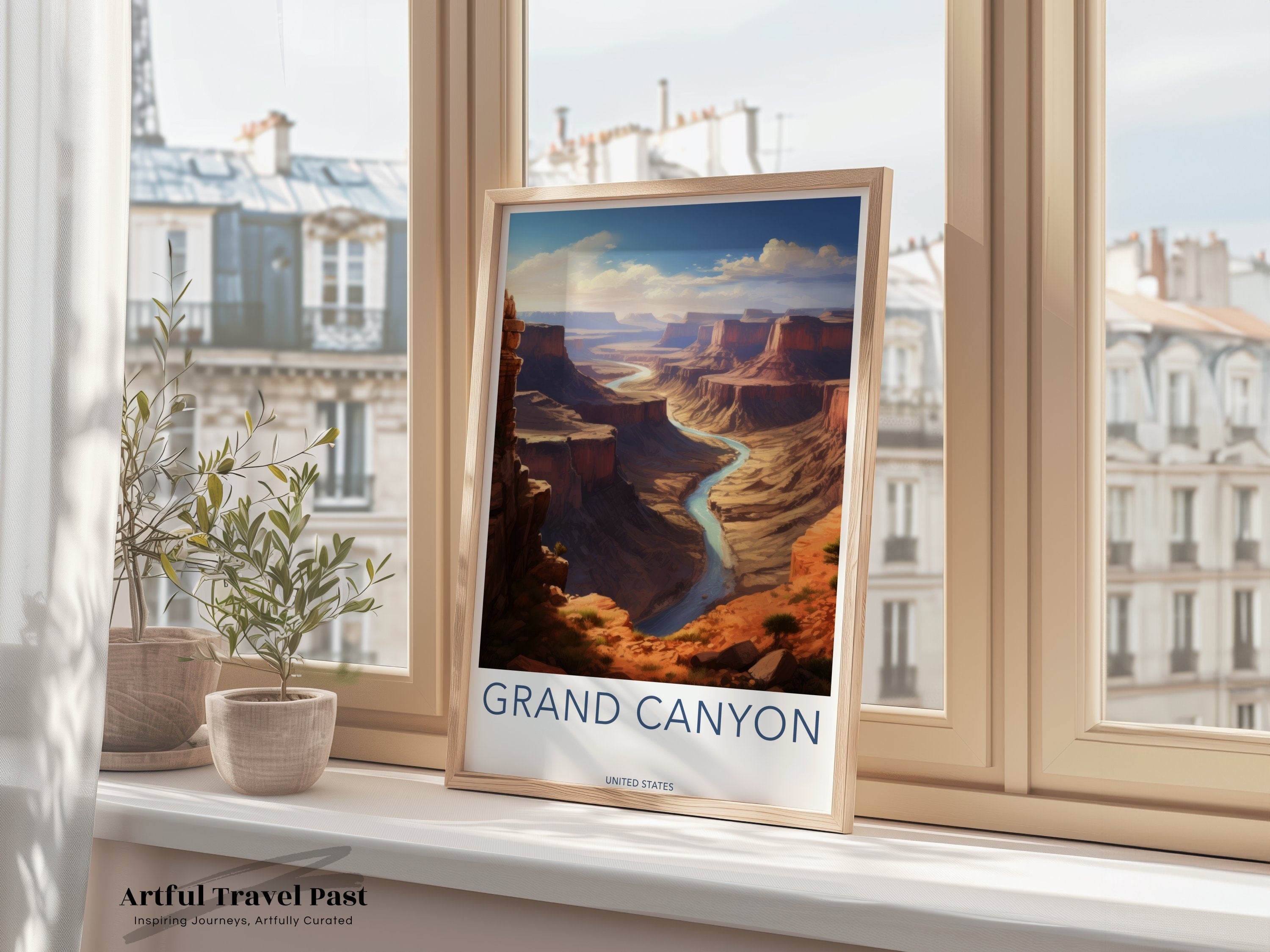 Grand Canyon Wall Art, Grand Canyon National Park Print, Home Decor, Landscape Art, American Landmarks, Scenic View Poster