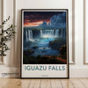 Iguazu Falls Wall Art, Stunning Nature Print, Argentina Landscape Poster, Waterfall Canvas, Scenic Decor, Home Office Decoration