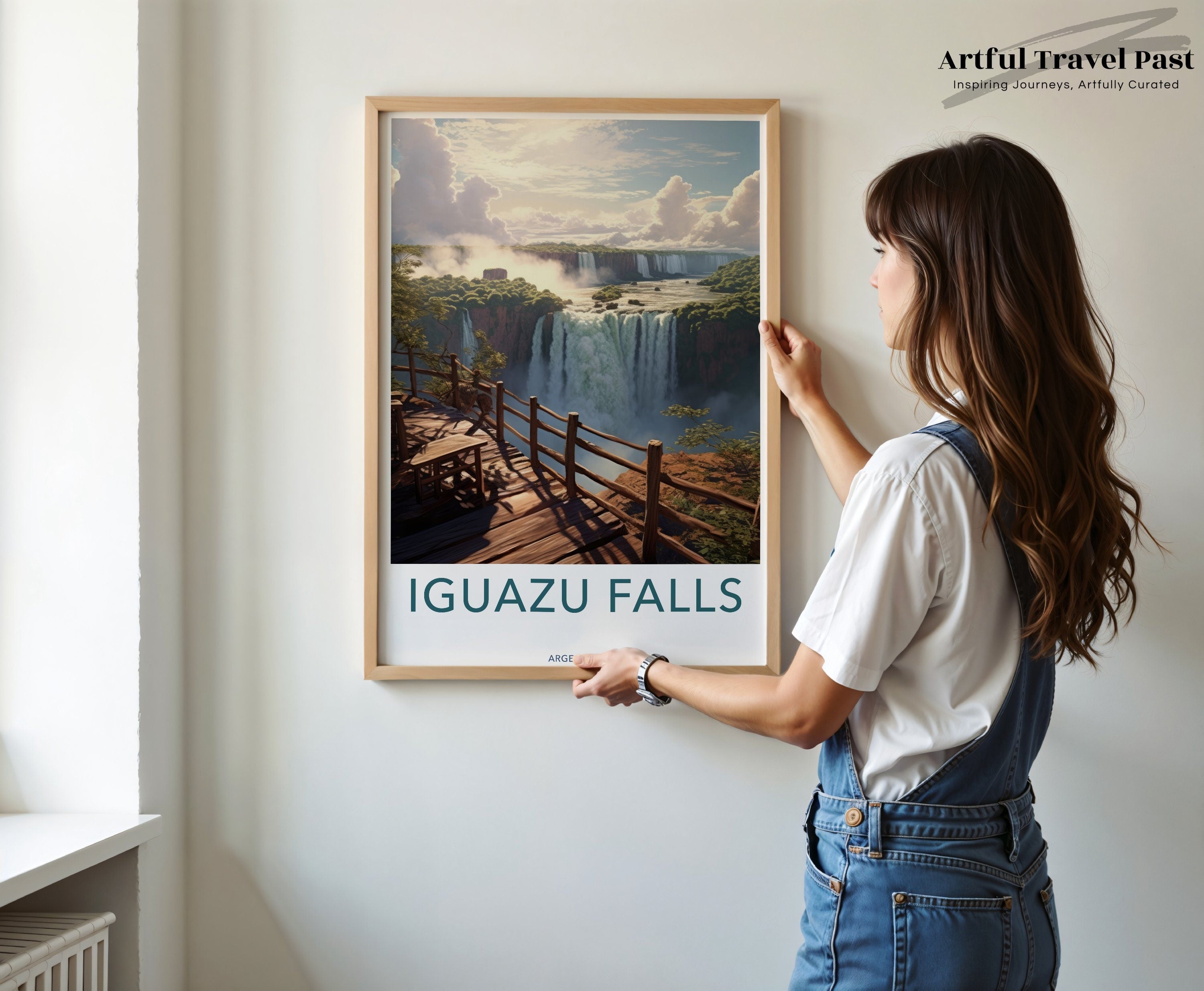 Iguazu Falls Wall Art, Scenic Landscape Print, Nature Lover's Decor, Waterfall Poster, Argentina Travel Souvenir, Wall Decor Gift