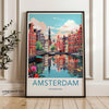 Wall Art Amsterdam Poster | Netherlands Wall Art | Europe Decor