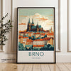 Wall Art Brno Poster | Czech Republic Wall Art | Eastern Europe Decor