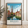 Wall Art Bruges Poster | Belgium Wall Art | Europe Decor