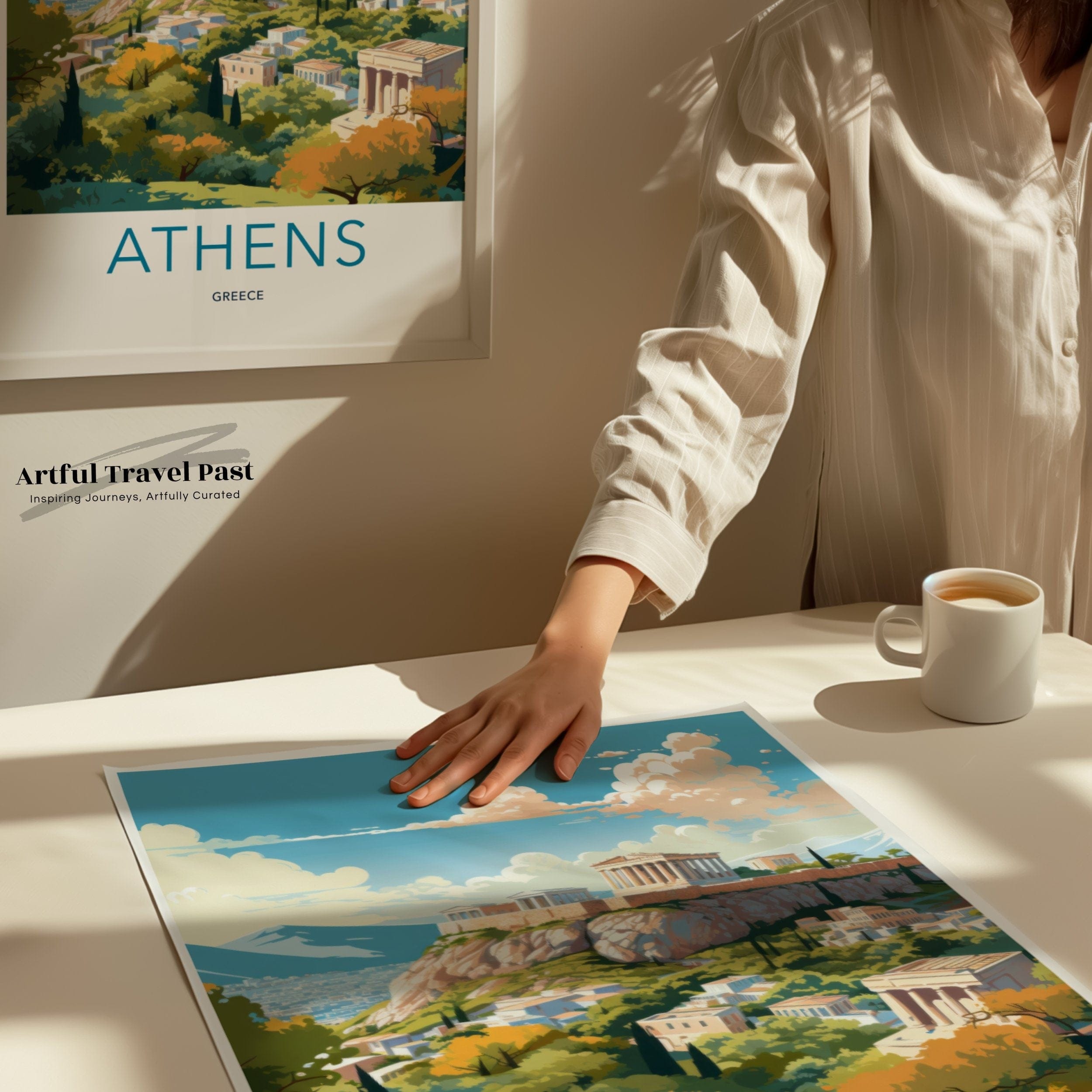 Wall Art Athens Poster | Greece Wall Art | Europe Decor