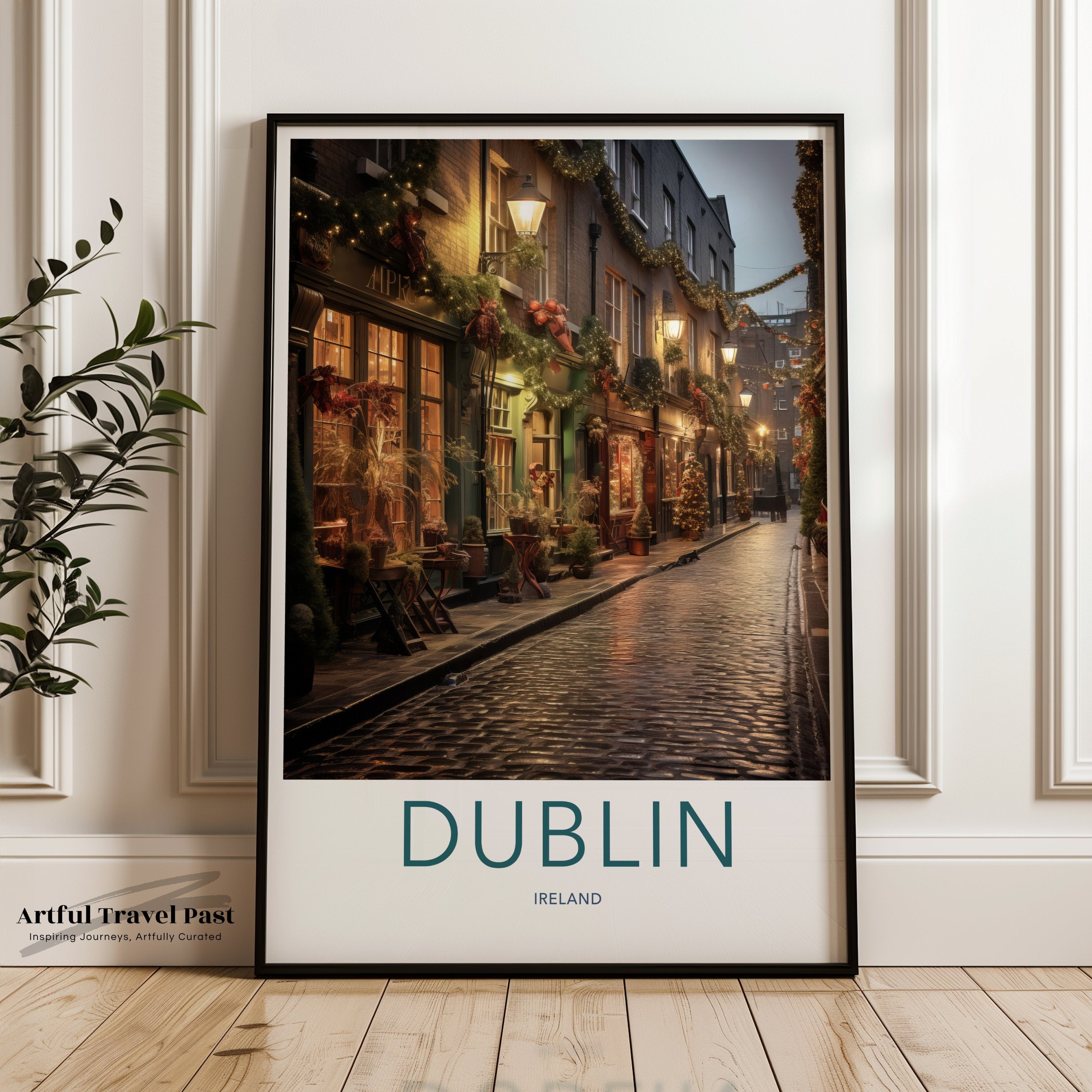 Dublin Ireland Wall Art, Charming Street Scene Print, European Cityscape Decor, Urban Holiday Photography Wall Decor