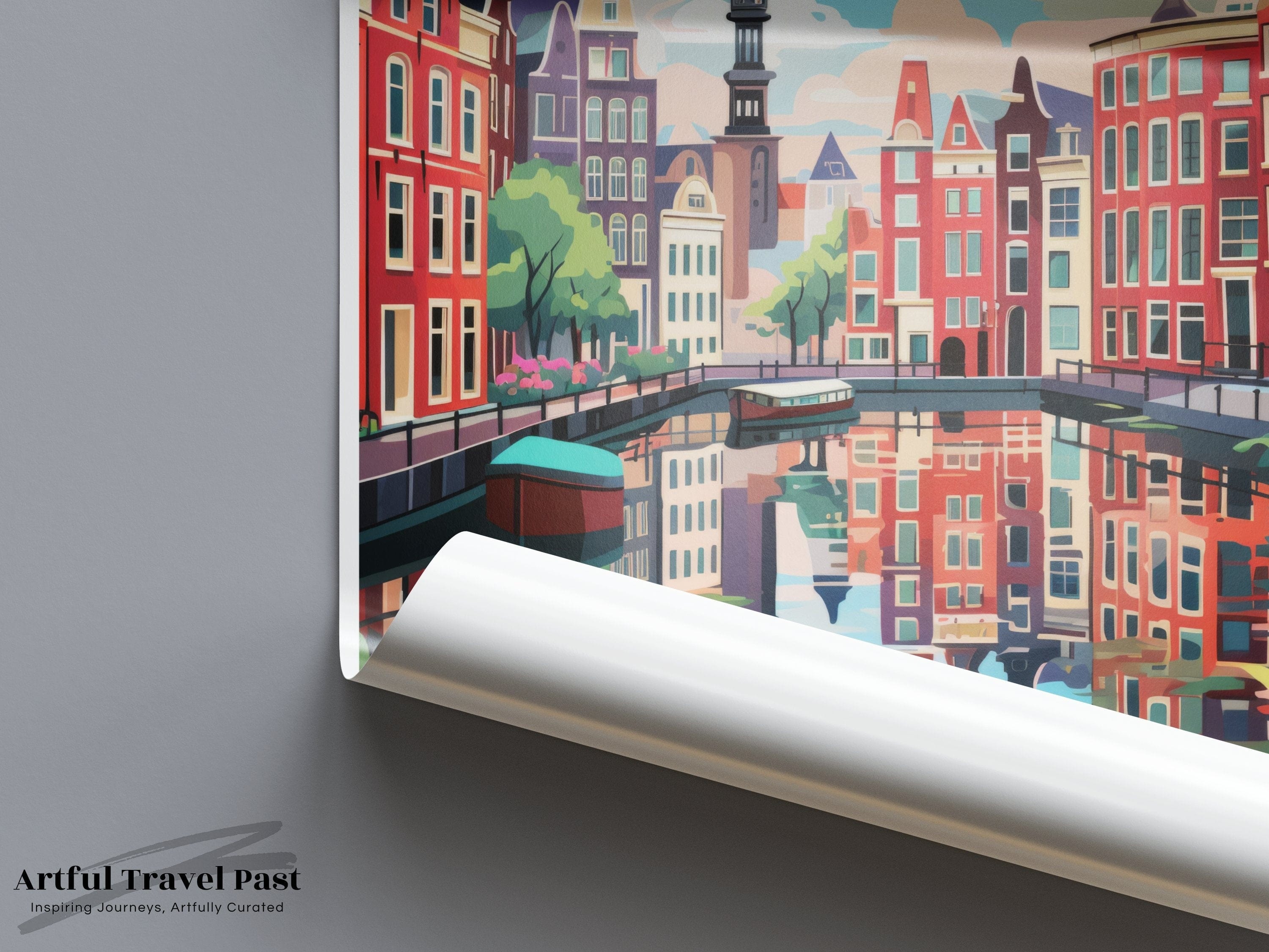 Wall Art Amsterdam Poster | Netherlands Wall Art | Europe Decor