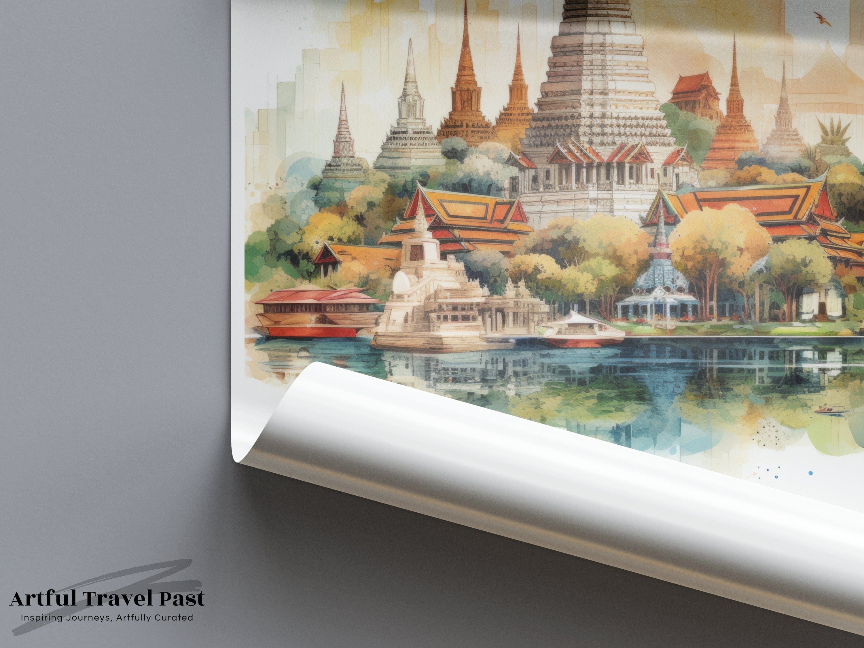 Wall Art Bangkok Poster | Thailand Wall Art | Asia Decor