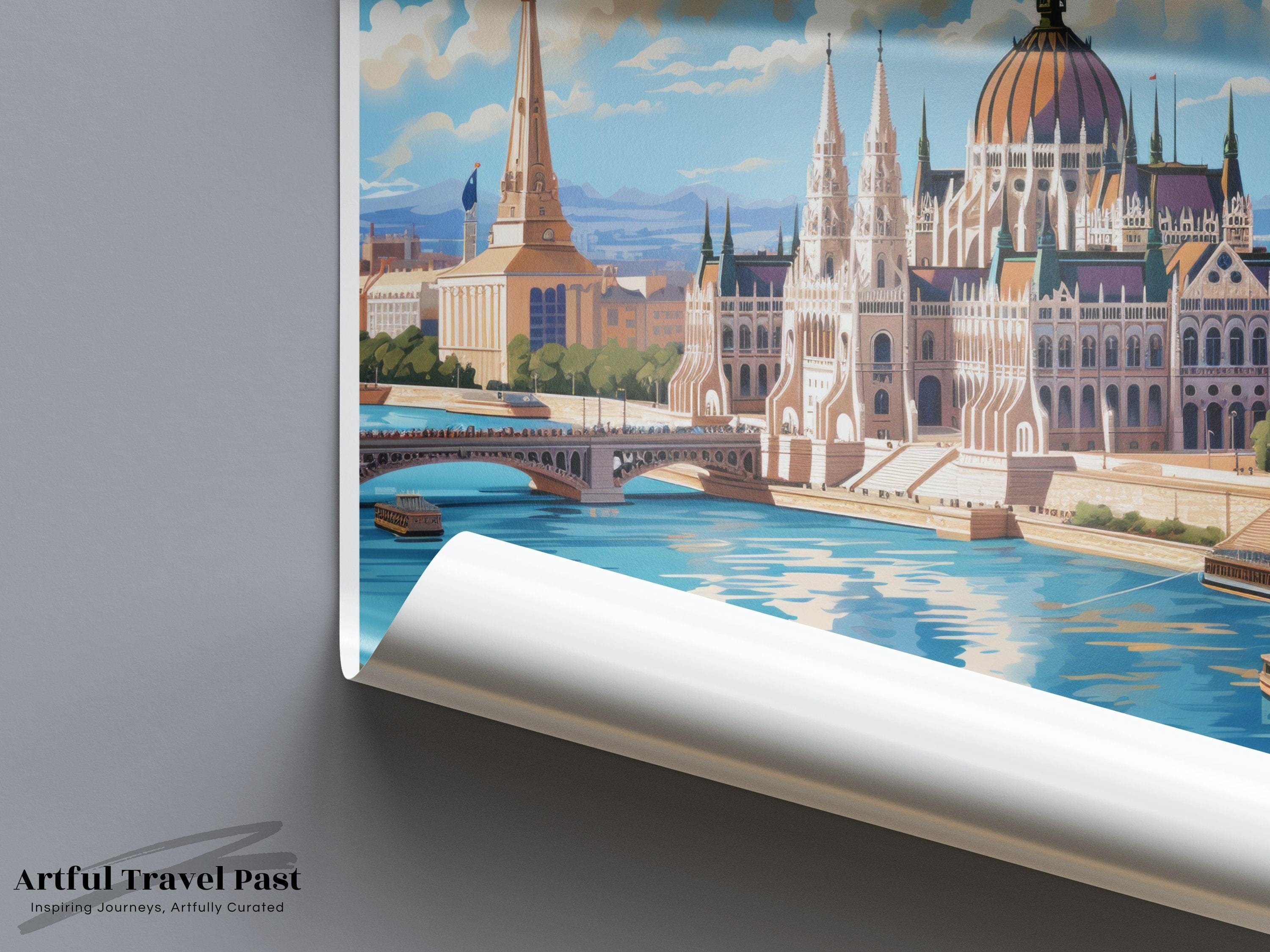 Wall Art Budapest Poster | Hungary Wall Art | Eastern Europe Decor