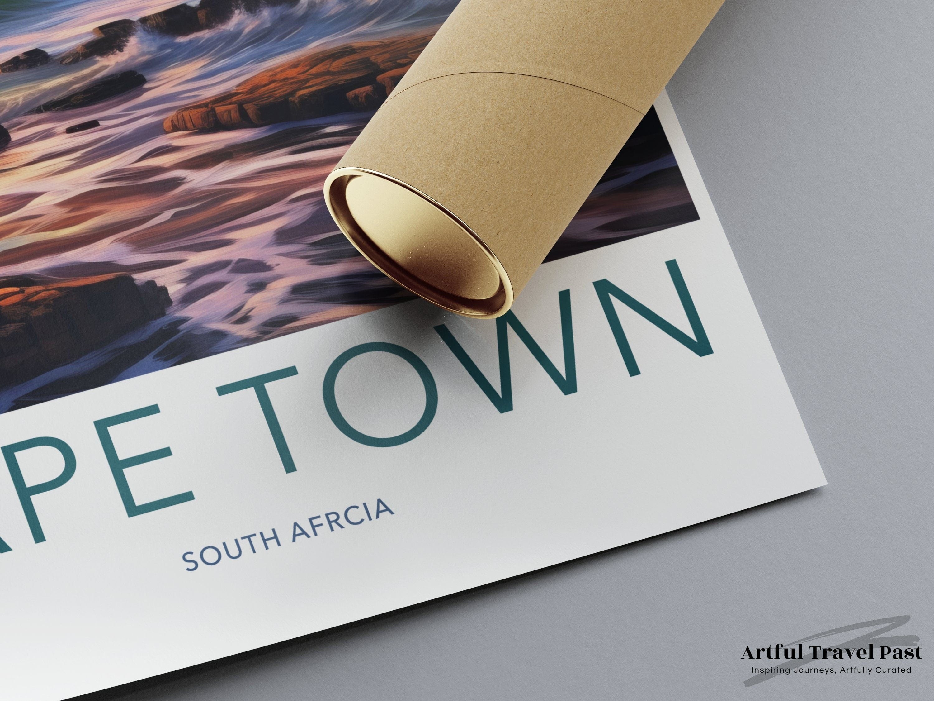 Wall Art Cape Town Poster | Scenic Sunset | South Africa Wall Art