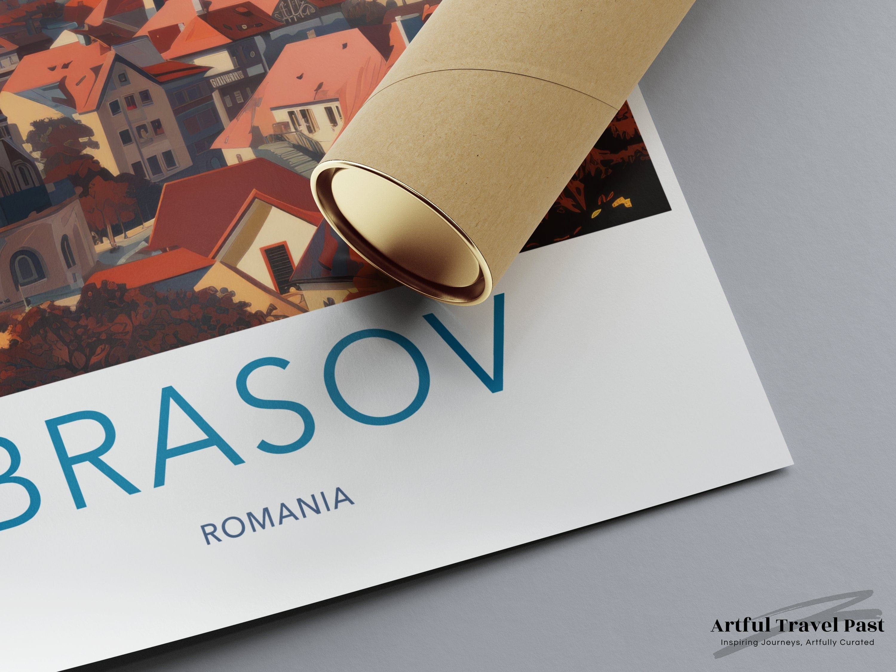 Wall Art Brasov Poster | Romania Wall Art | Eastern Europe Decor