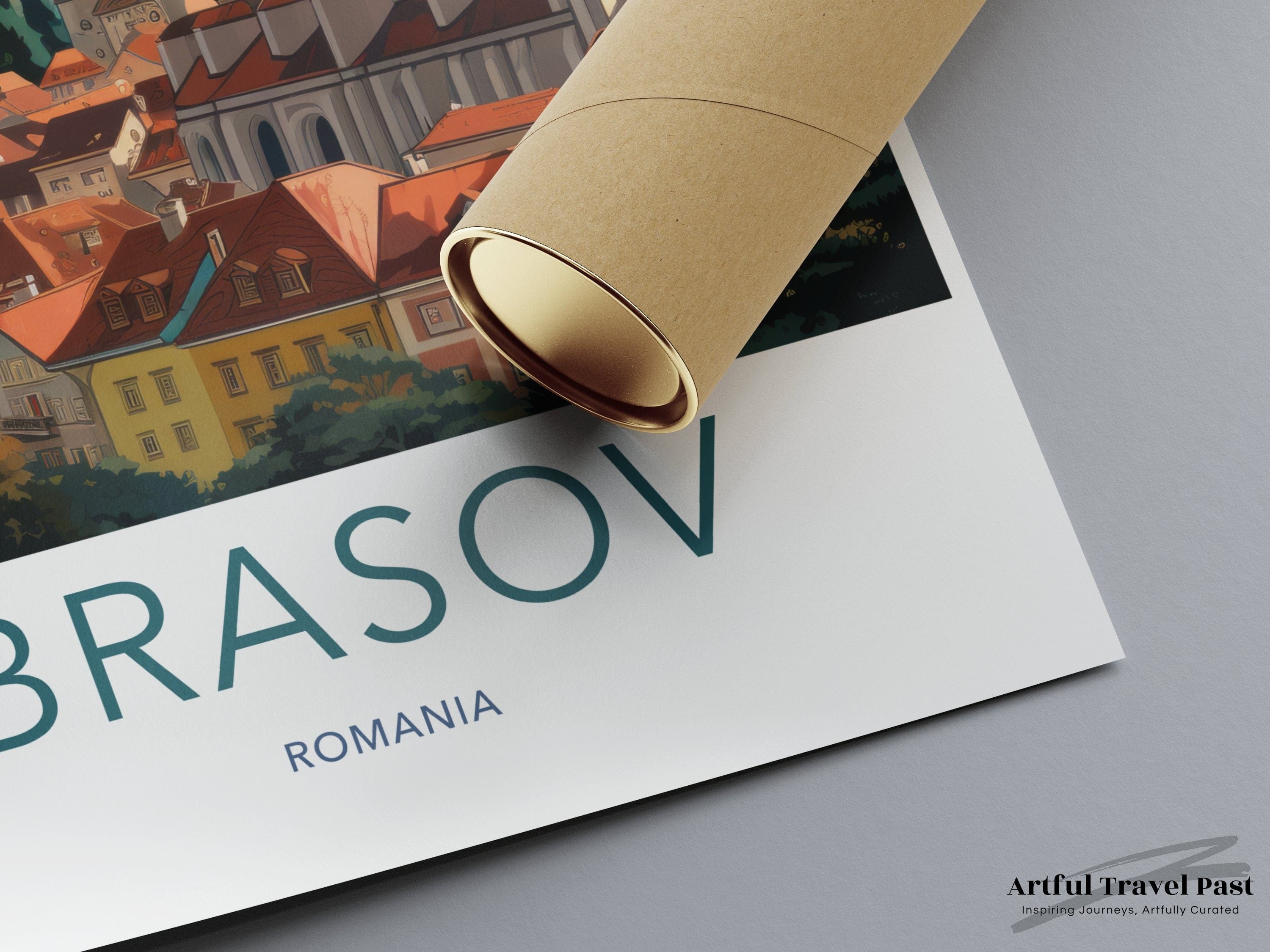 Wall Art Brasov Poster | Romania Wall Art | Eastern Europe Decor