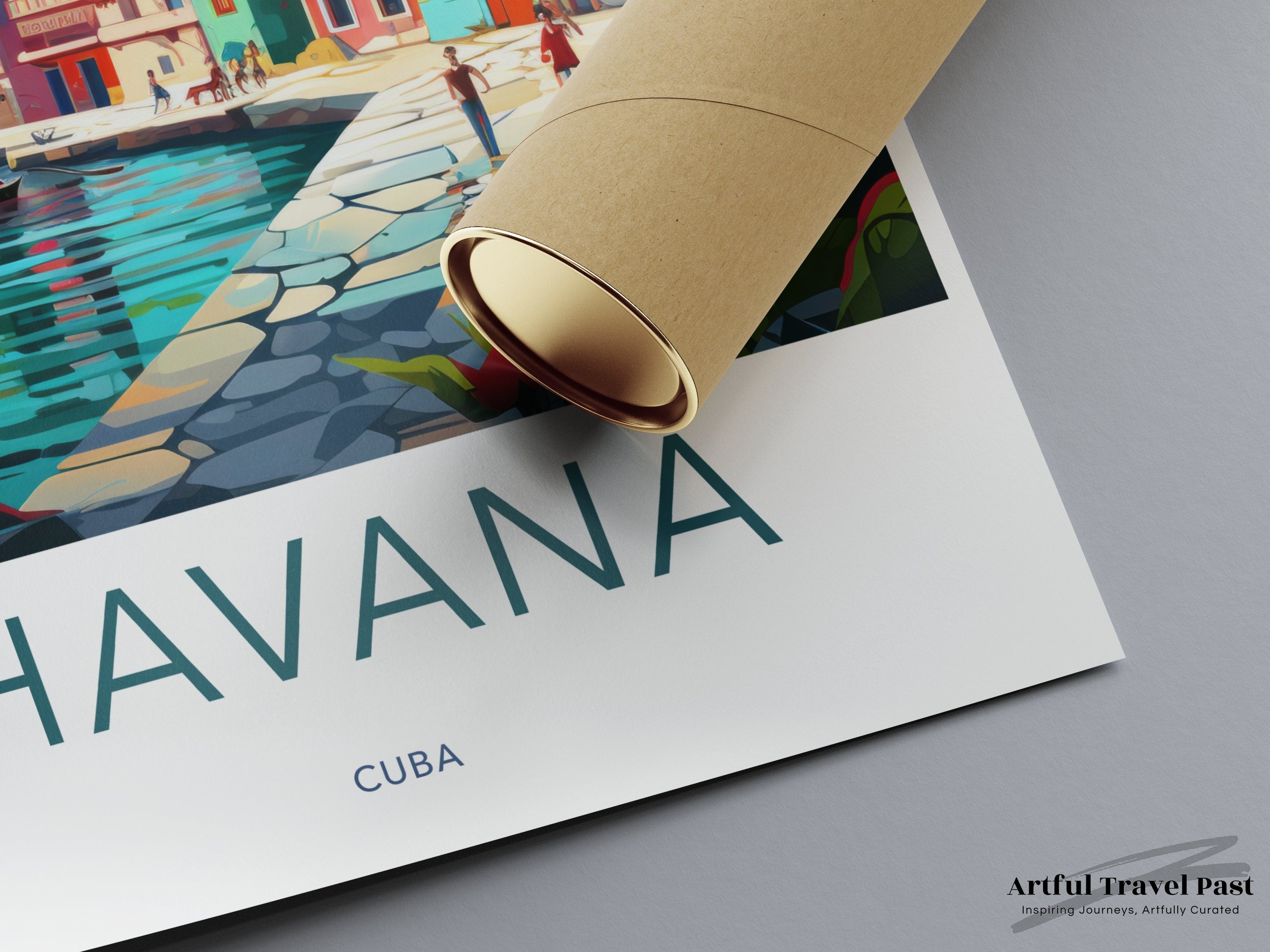 Havana Cuba Coastal Cityscape Wall Art Print, Scenic Travel Poster, Colorful Havana Artwork for Home Decor, Vibrant Cuban City View