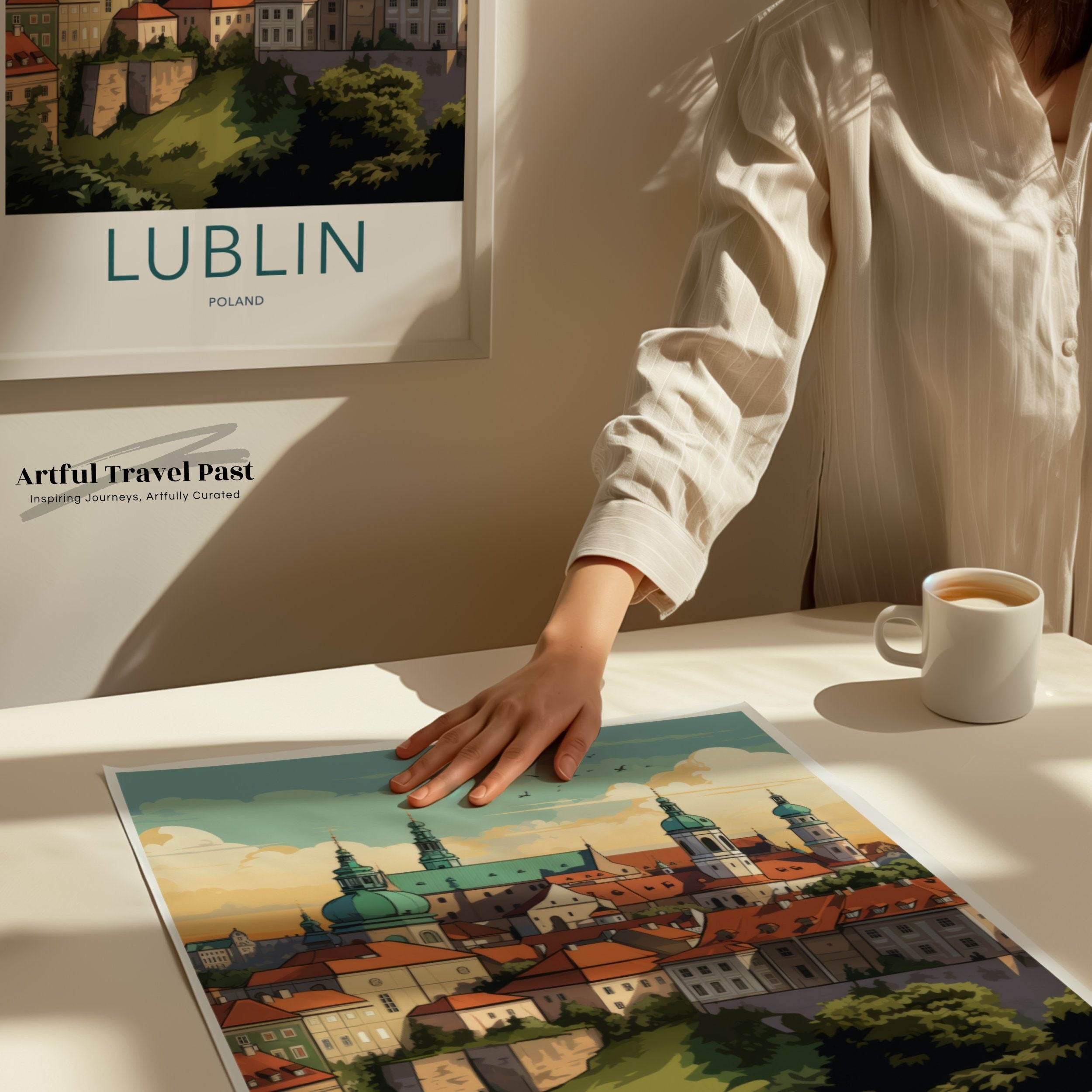 Lublin Cityscape Wall Art, Poland Architecture Print, European City Decor, Vibrant Lublin Poster, Travel Inspired Home Decor