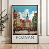 Poznan Poland Wall Art Print, Historic Cityscape Poster, Colorful Urban Decor, European Travel Souvenir, Living Room Artwork