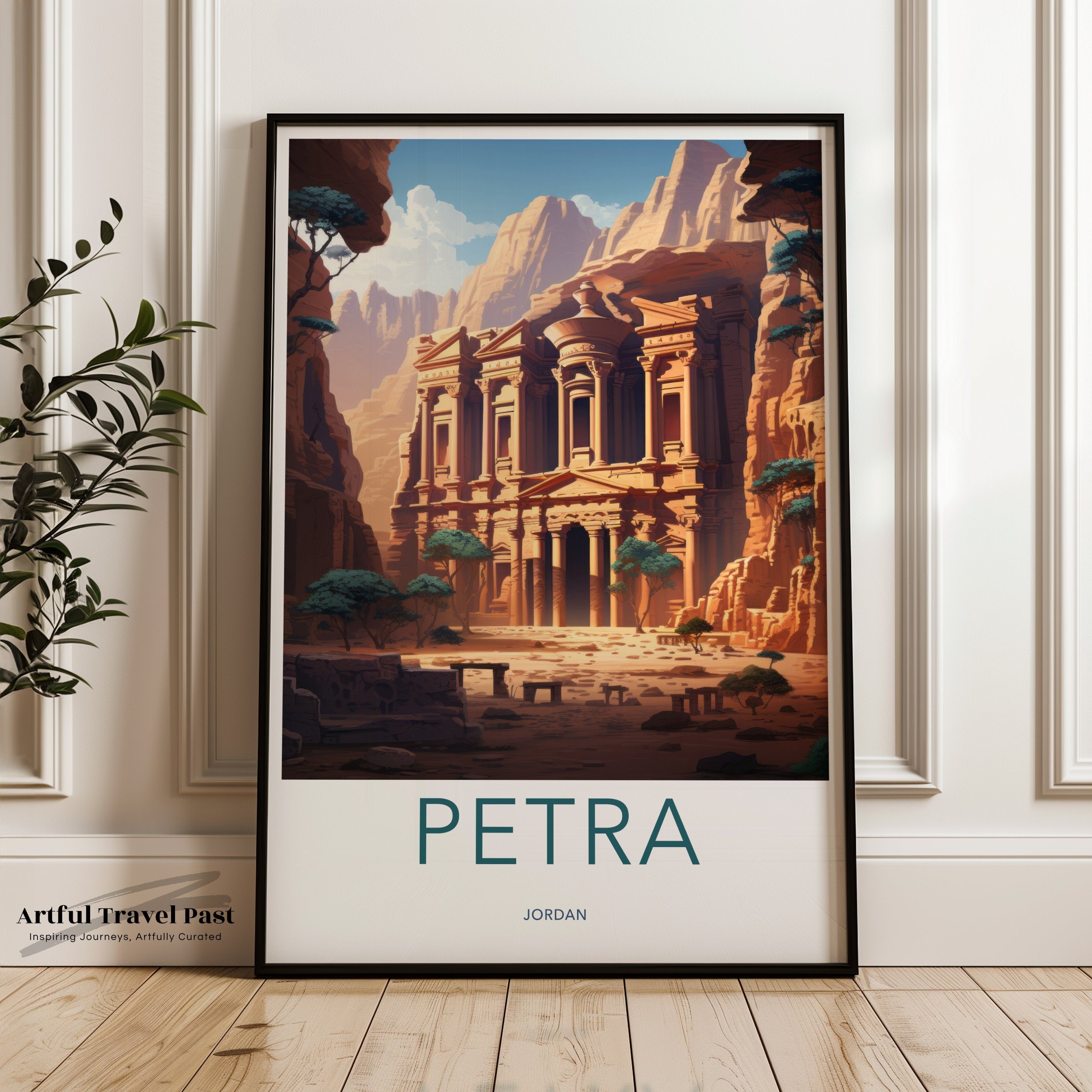 Petra Jordan Wall Art, Ancient Architecture Print, Travel Photography, Historic Landmark, Desert Landscape, Home Decor