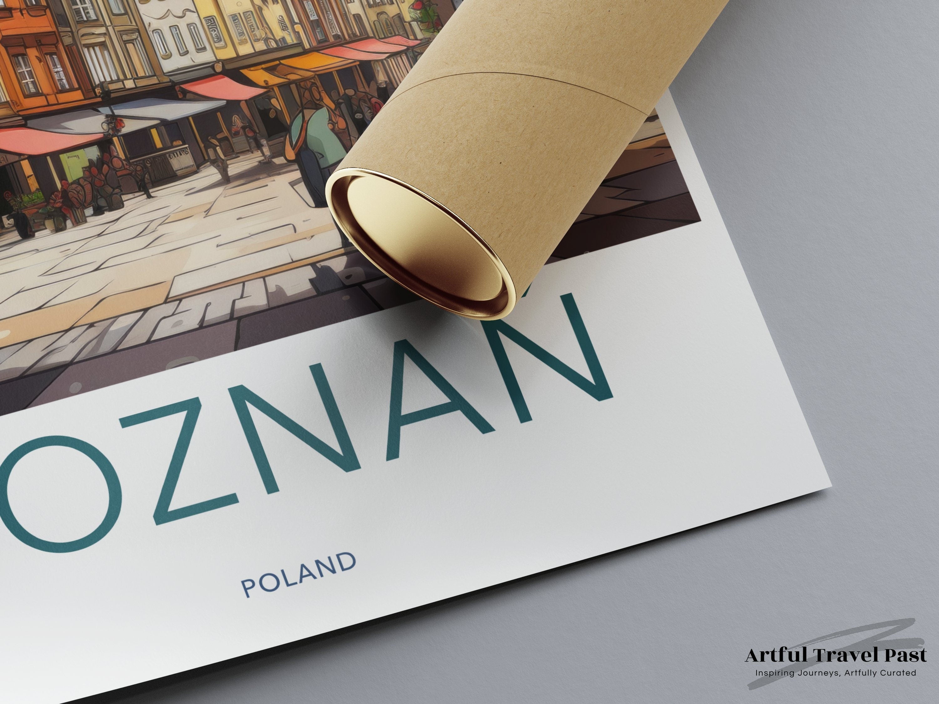 Poznan Poland Wall Art Print, Historic Cityscape Poster, Colorful Urban Decor, European Travel Souvenir, Living Room Artwork