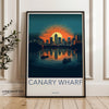 Wall Art Canary Wharf Poster | England Wall Art | UK Decor