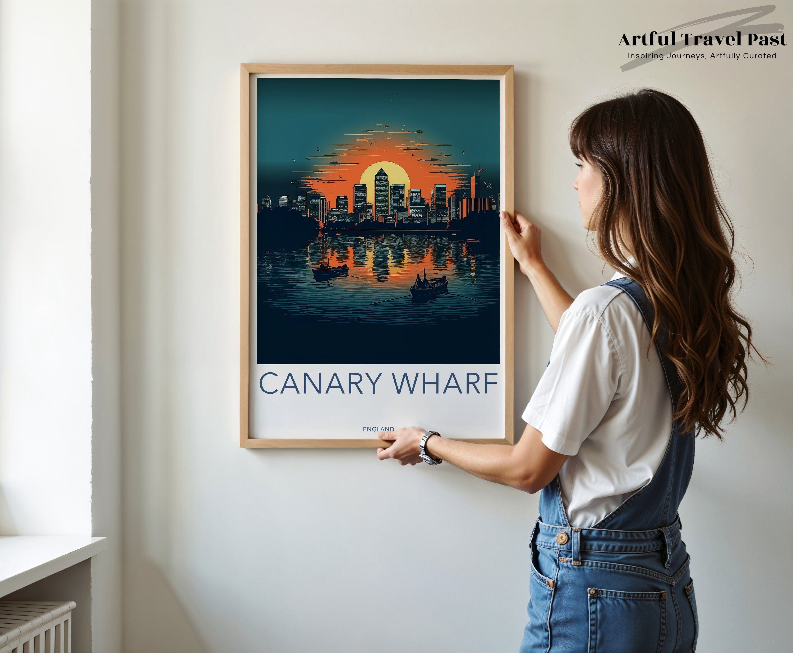 Wall Art Canary Wharf Poster | England Wall Art | UK Decor