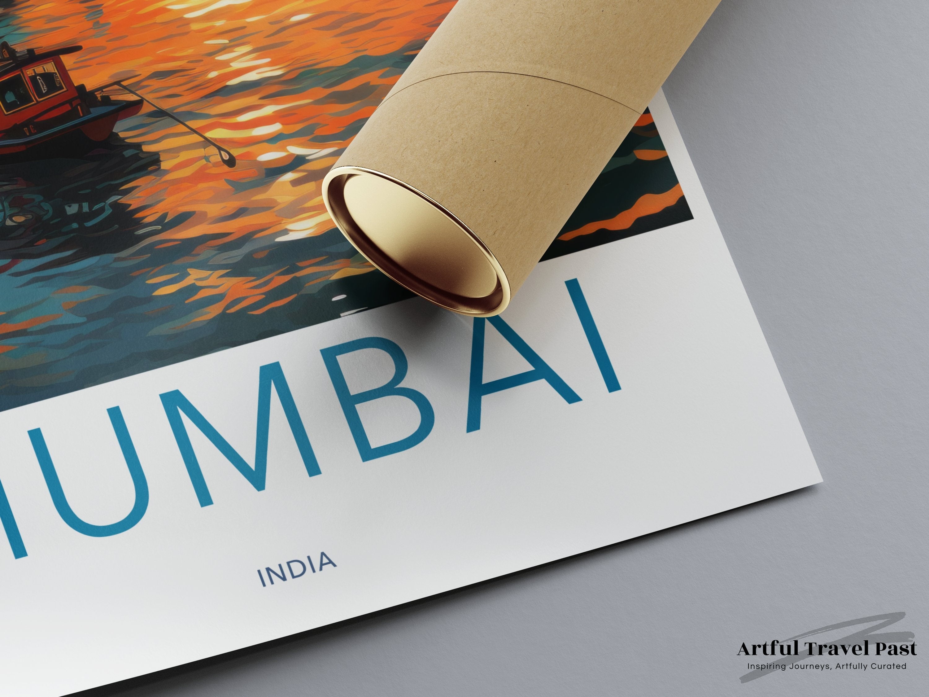 Mumbai India Wall Art, Sunset Cityscape Print, Mumbai Architecture Poster, Scenic Indian City View Artwork, Home Decor