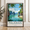 Palawan Wall Art, Philippines Travel Poster, Tropical Island Decor, Scenic Landscape Print, Travel Souvenir, Coastal Artwork