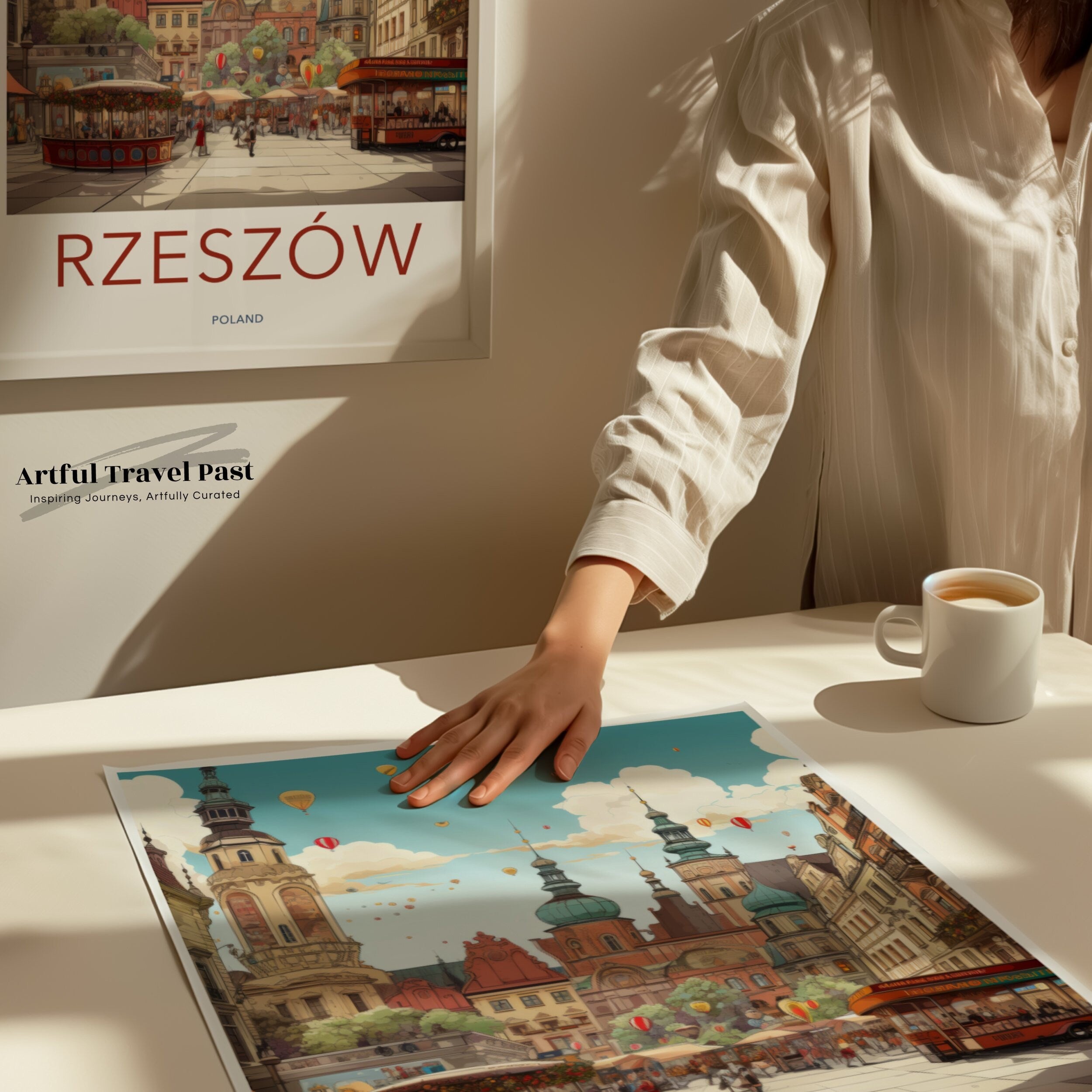 Rzeszów Poland Cityscape Wall Art, Historical Architecture Poster, City Landmarks and Cultural Beauty Print, Travel Decor