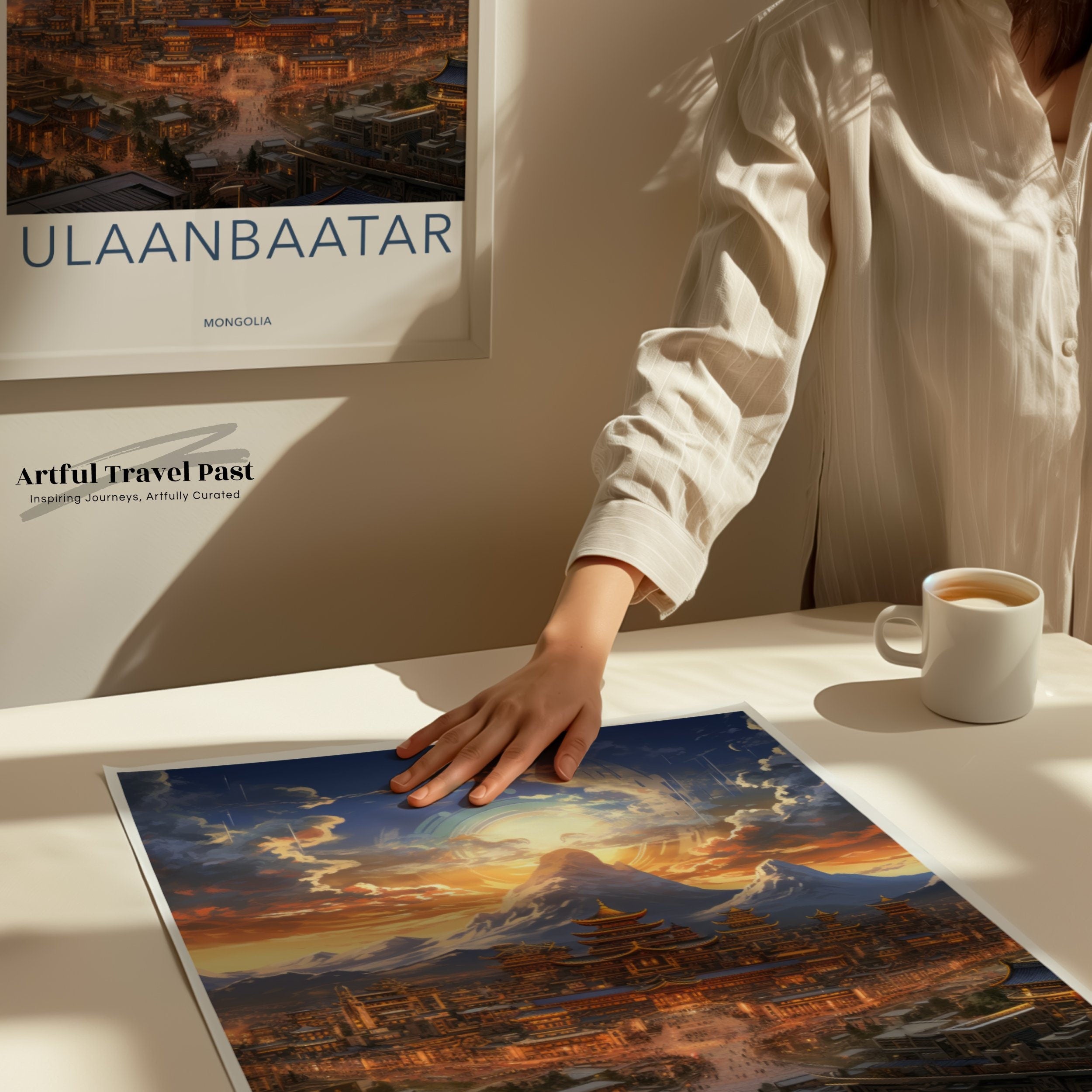 Ulaanbaatar Wall Art, Mongolia Cityscape Print, Stunning Urban Landscape, Historical and Cultural Artwork, Home Decor