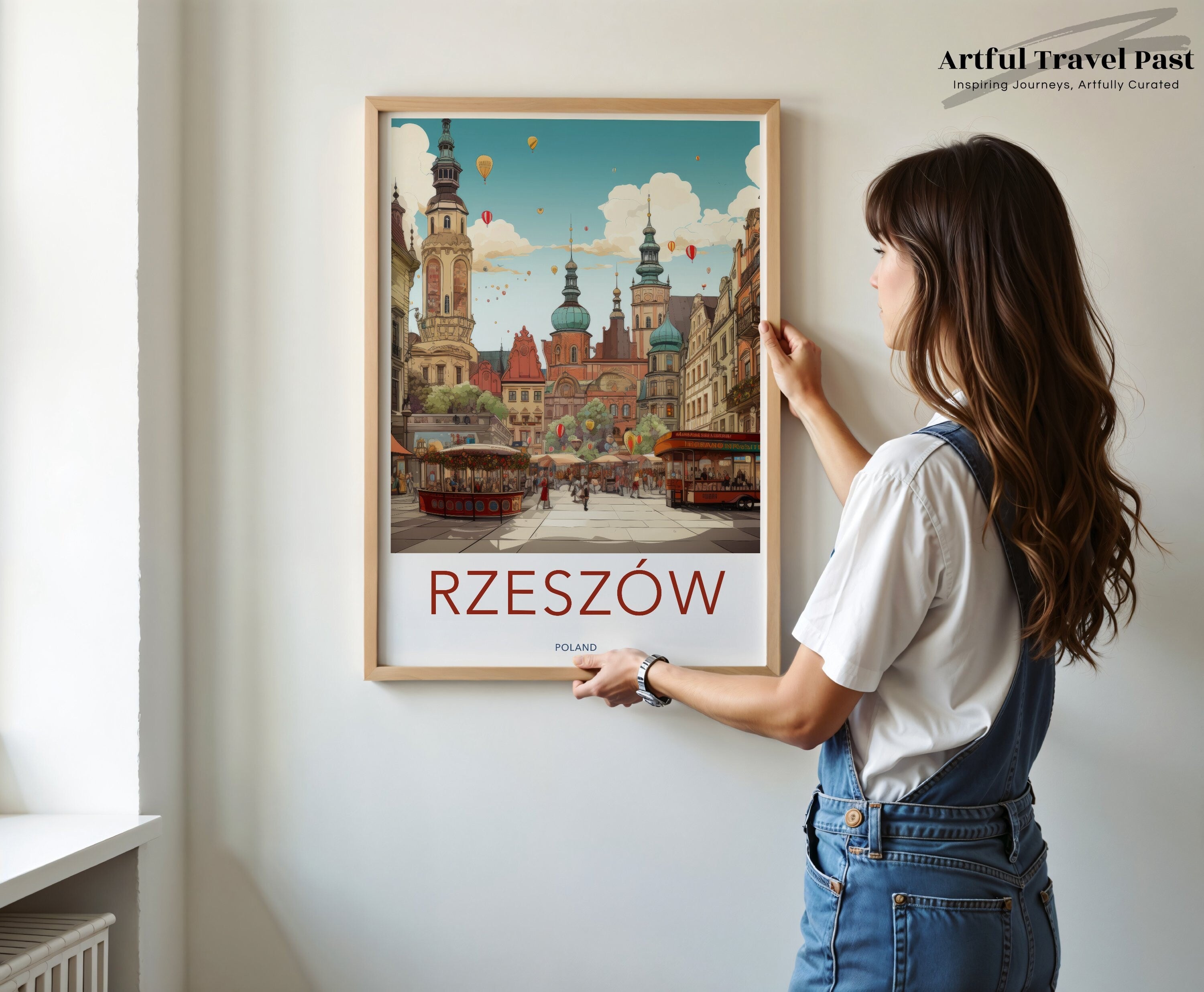 Rzeszów Poland Cityscape Wall Art, Historical Architecture Poster, City Landmarks and Cultural Beauty Print, Travel Decor