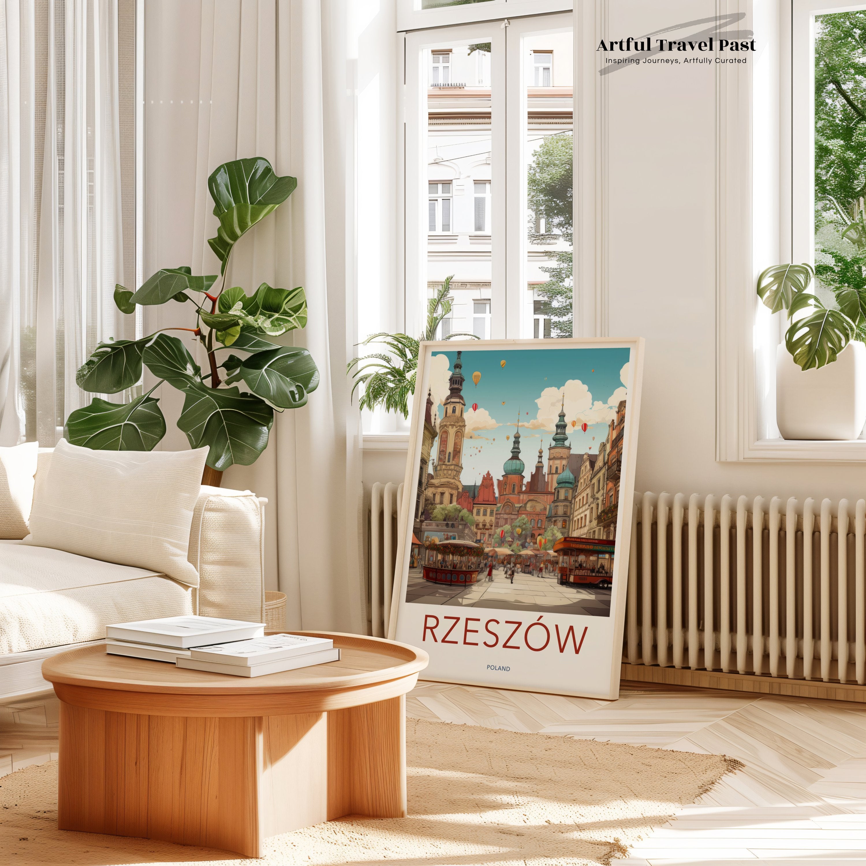 Rzeszów Poland Cityscape Wall Art, Historical Architecture Poster, City Landmarks and Cultural Beauty Print, Travel Decor