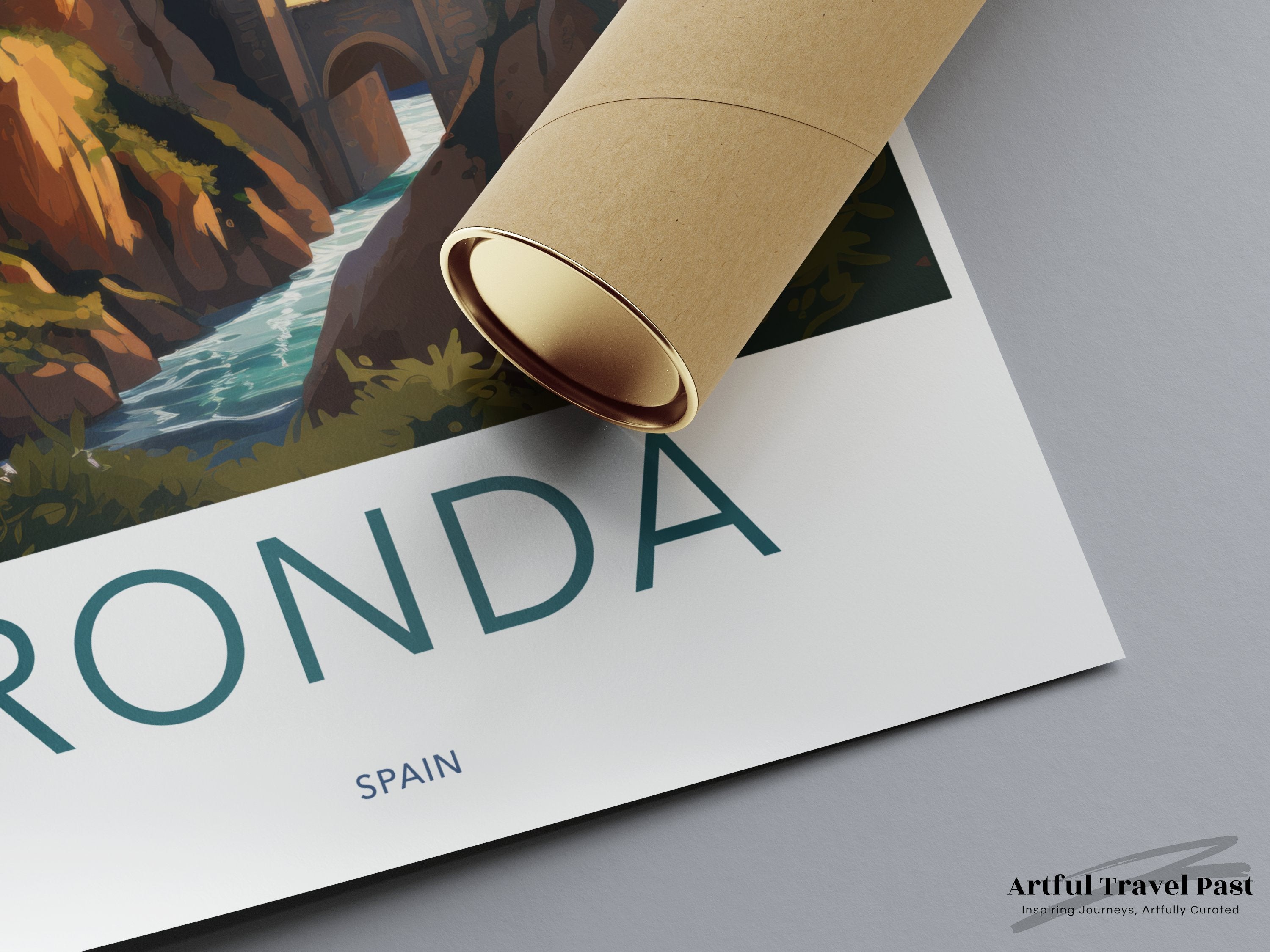 Stunning Ronda Wall Art, Spanish Countryside Scenic Landscape, Architectural Wonders, Cultural Landmarks, European Travel Poster