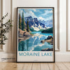 Moraine Lake Wall Art, Canadian Landscape Print, Scenic Mountain Lake Poster, Nature Art, Rocky Mountains Wall Decor, Canada