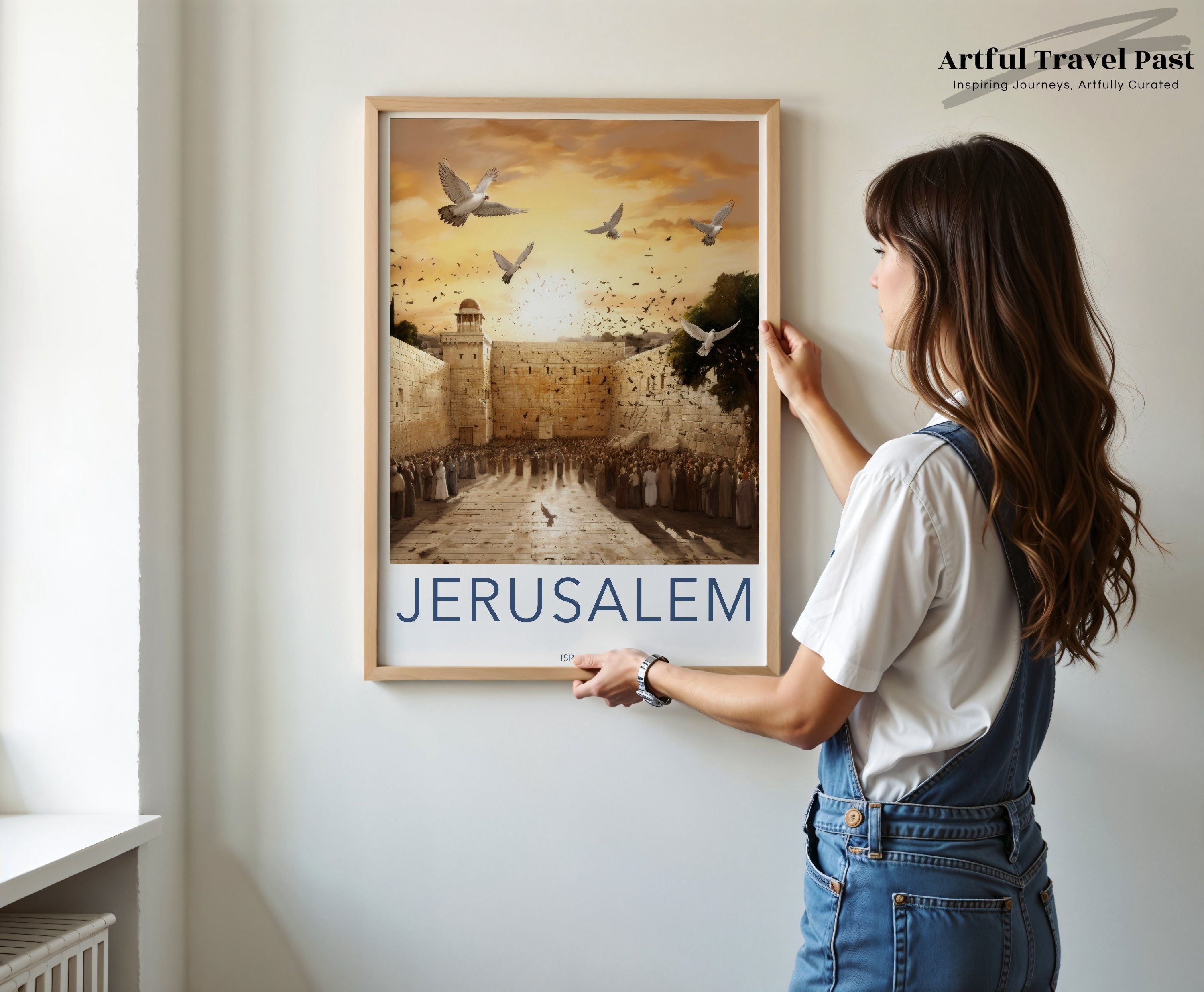 Jerusalem Wall Art, Historical Site Print, Cultural Landmark Poster, Scenic View, Travel Decor, Gift for History Lovers