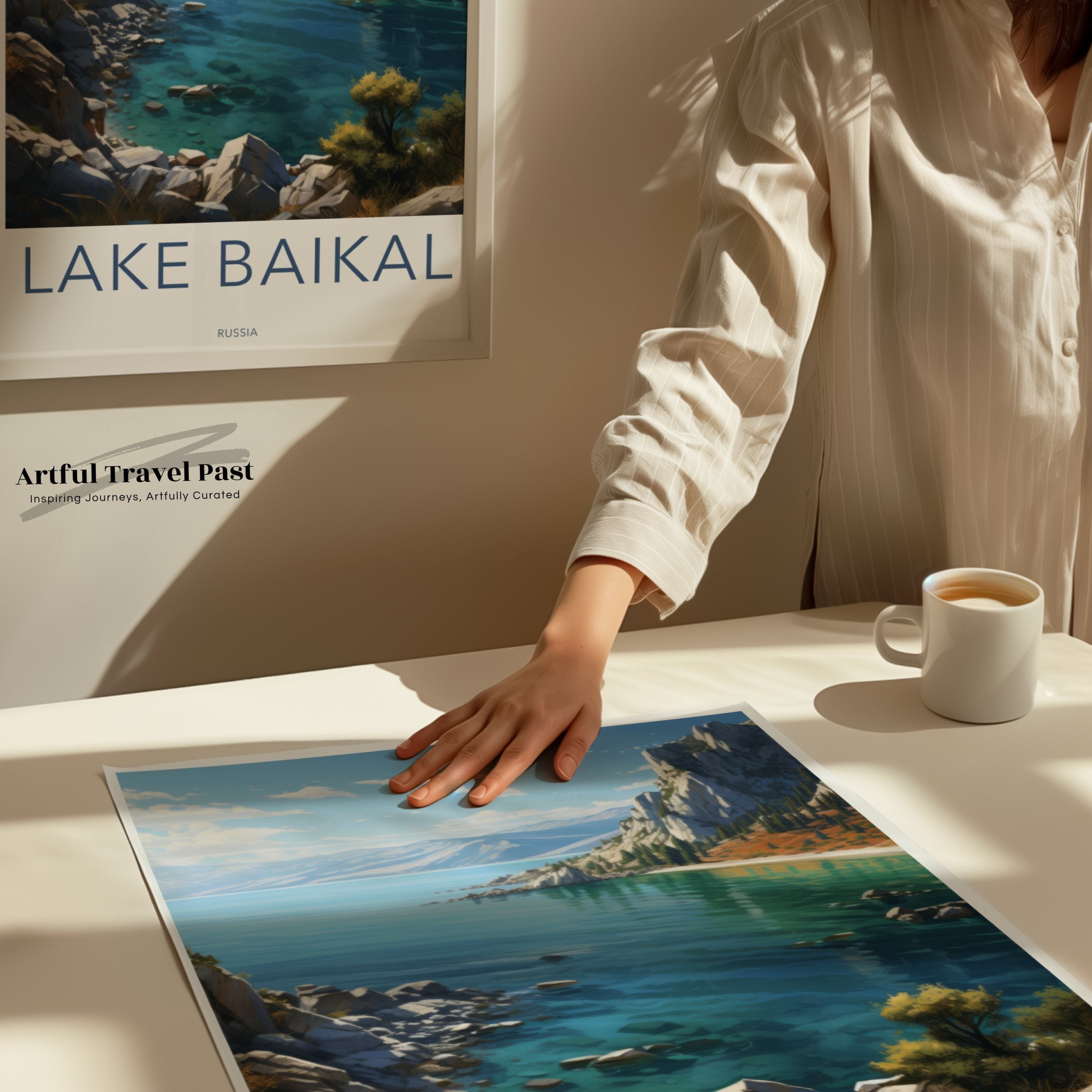 Lake Baikal Wall Art, Scenic Lake Baikal Print, Beautiful Russian Nature Poster, Landscape Photography, Travel Inspired Decor