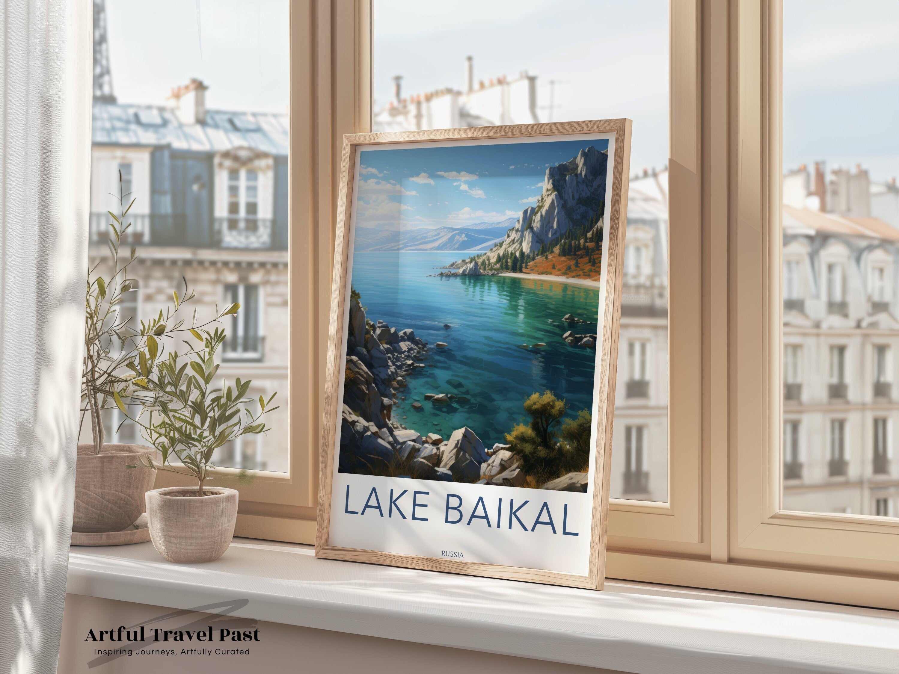 Lake Baikal Wall Art, Scenic Lake Baikal Print, Beautiful Russian Nature Poster, Landscape Photography, Travel Inspired Decor