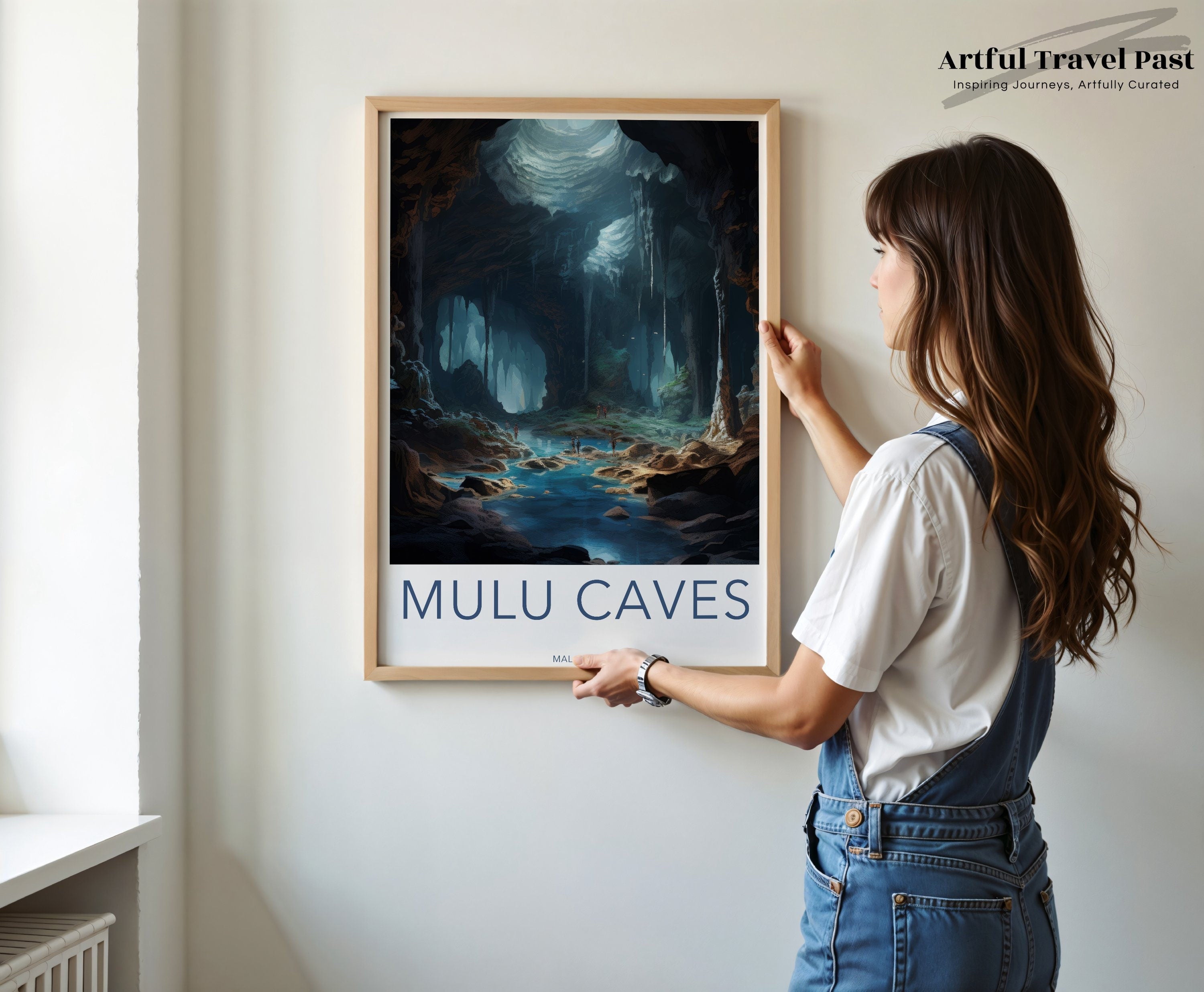 Mulu Caves Wall Art, Beautiful Scenic Poster, Malaysian Landmark Print, Nature Lover Gift, Stunning Cave Décor, Adventure Art