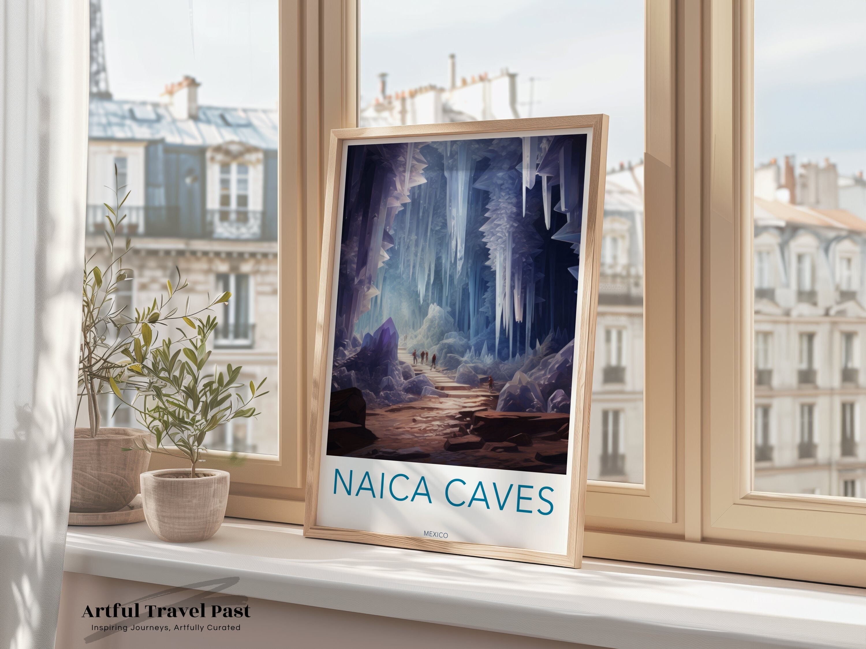 Naica Caves Wall Art, Mexico Crystal Cave Art Print, Nature Photography, Home Decor, Unique Wall Decoration, Office Wall Art, Gift Idea