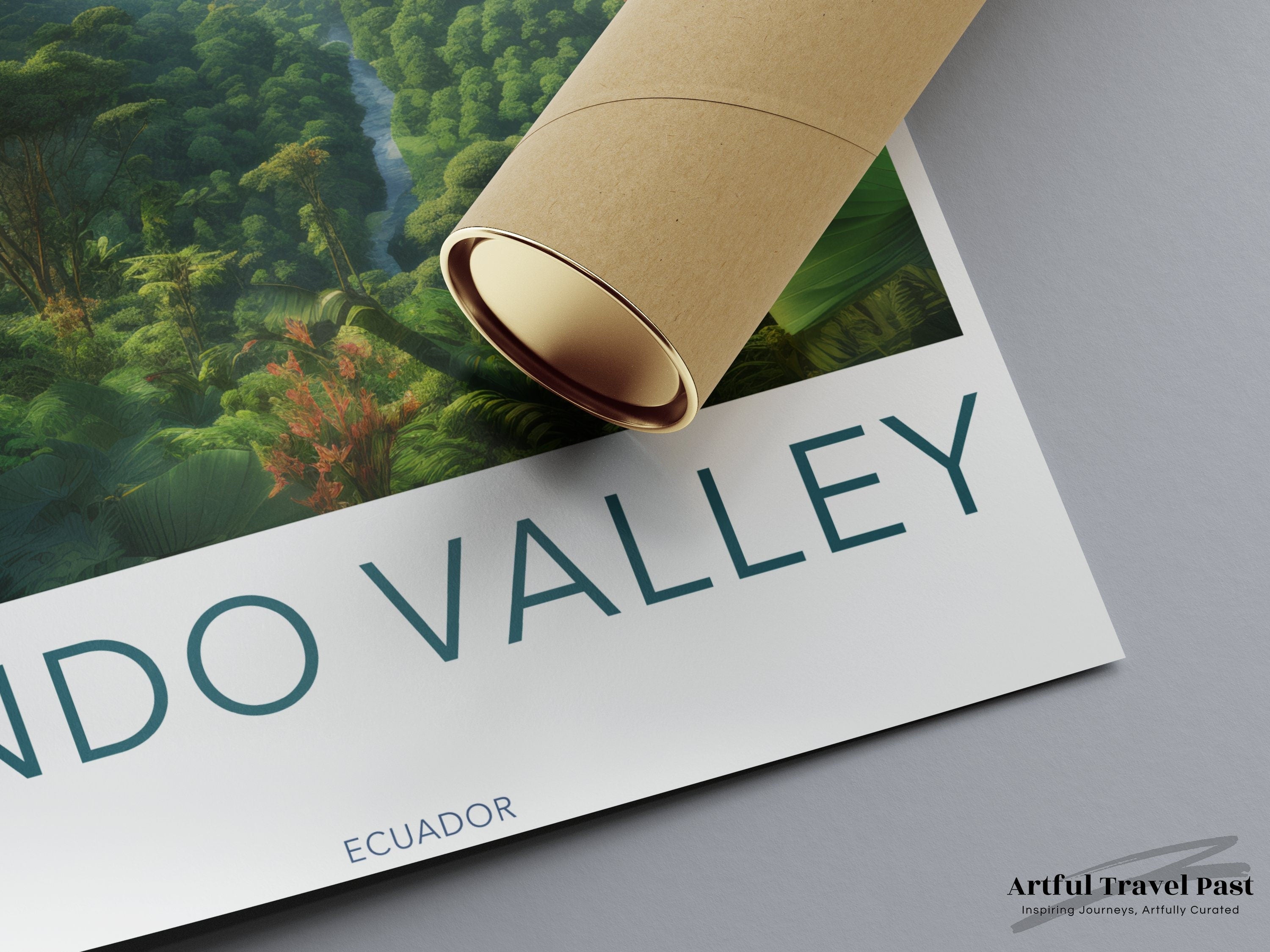 Mindo Valley Ecuador Wall Art, Scenic Nature Print, Lush Green Landscape, Tropical Forest, Ecuadorian Mountains, South American Decor