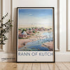 Rann of Kutch Wall Art, Coastal Landscape Painting, Serene Village Scene, Unique Home Decor, Indian Art, Nature Inspired Art, Scenic Wall