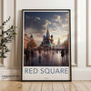 Red Square Wall Art Decor, Moscow Travel Poster, Historical Landmark Print, Architecture Photography, Home Decor Gift, Russia Art