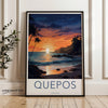 Quepos Wall Art, Costa Rica Sunset Art Print, Tropical Beach Decor, Coastal Landscape Poster, Nature Lovers Gift, Home Decoration