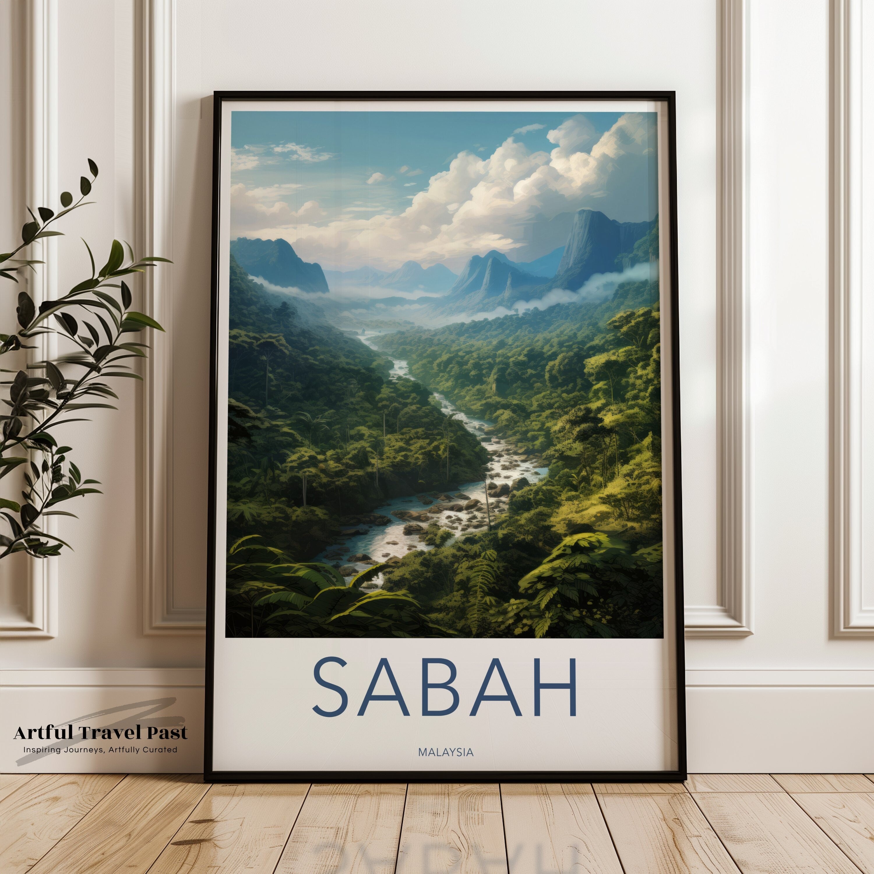 Breathtaking Sabah Malaysia Wall Art Print, Scenic Landscape Poster, Nature Photography Decor for Home or Office, Travel Gift Idea