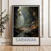 Sarawak Wall Art, Malaysia Travel Poster, Stunning Nature Landscape, Borneo Jungle Print, Tropical Rainforest Decor, Adventurous