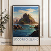 Socorro Island Wall Art, Stunning Seascape Print, Coastal Decor, Ocean Landscape Poster, Nature Inspired Artwork, Island Scenery Picture